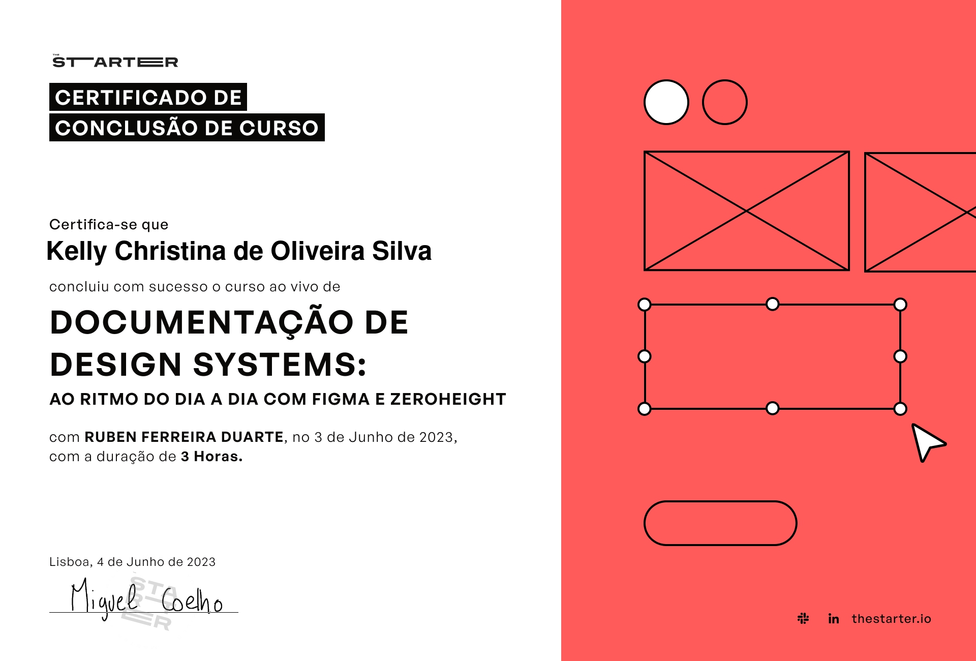 Certificado de Conclusão de Curso Badge