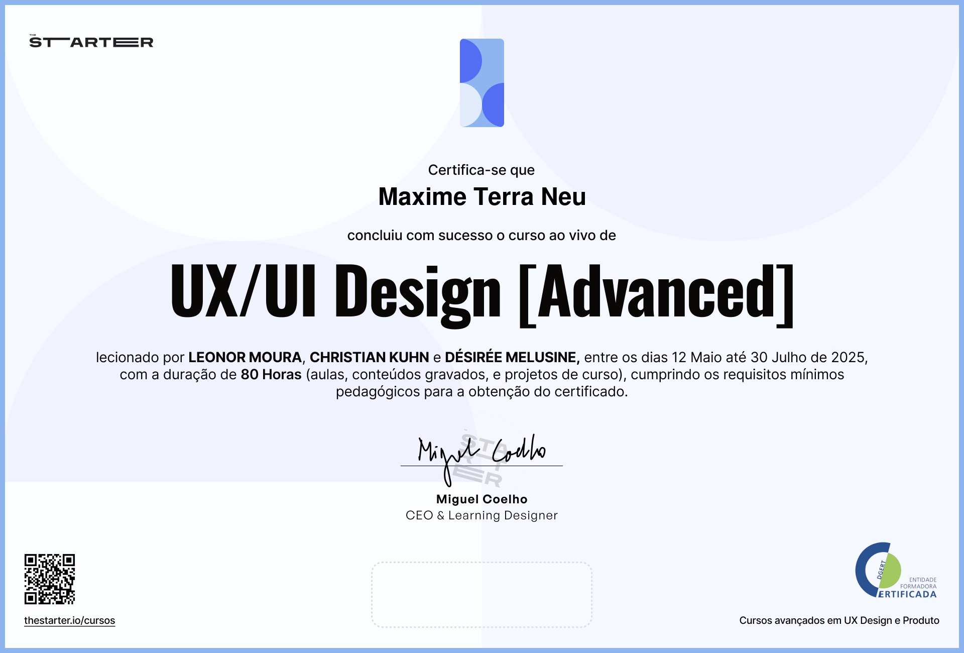 Certificado de Conclusão de Curso Badge