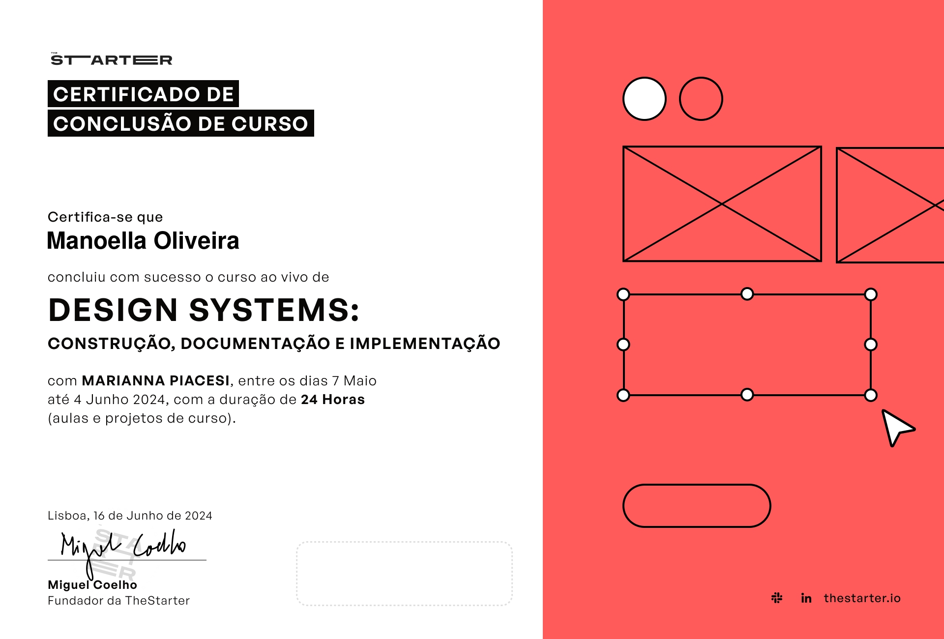 Certificado de Conclusão de Curso Badge