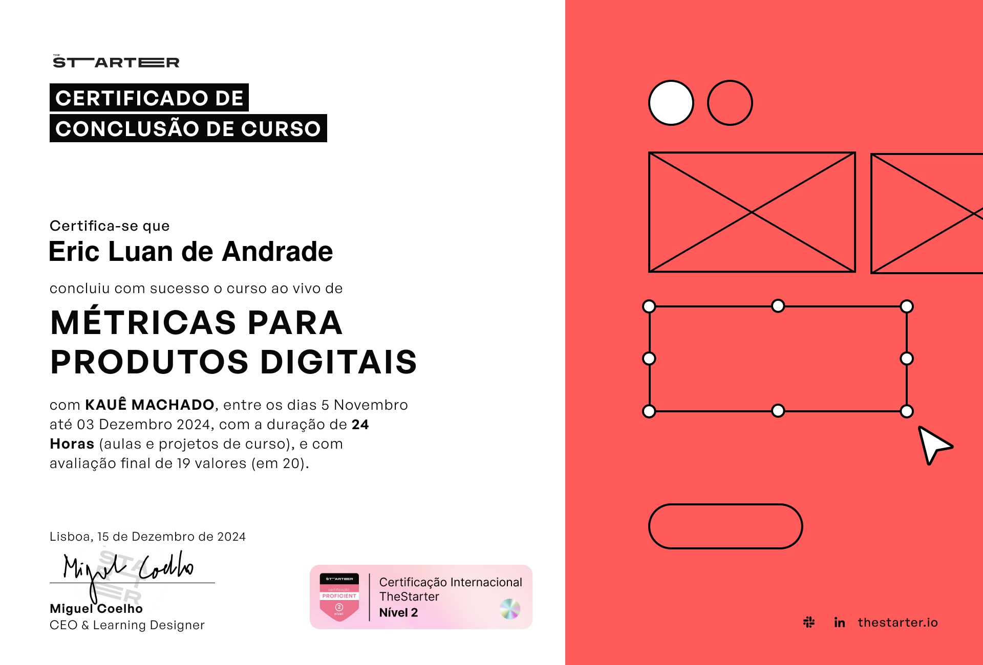 Certificado de Conclusão de Curso Badge