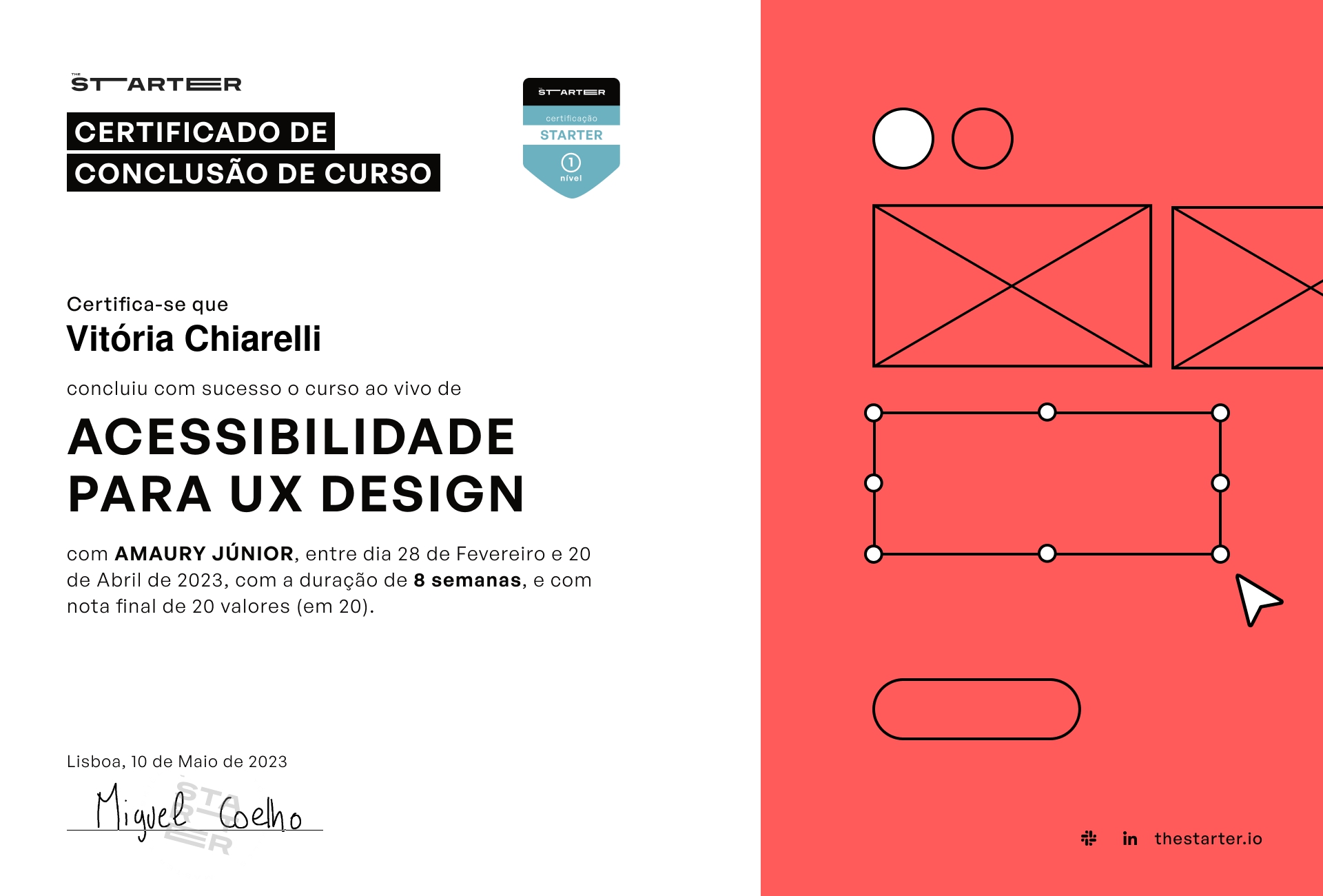Certificado de Conclusão de Curso Badge