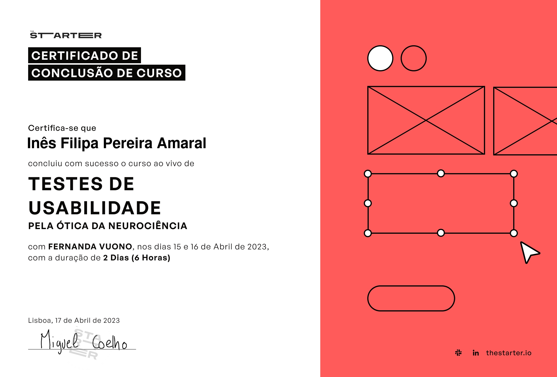 Certificado de Conclusão de Curso Badge