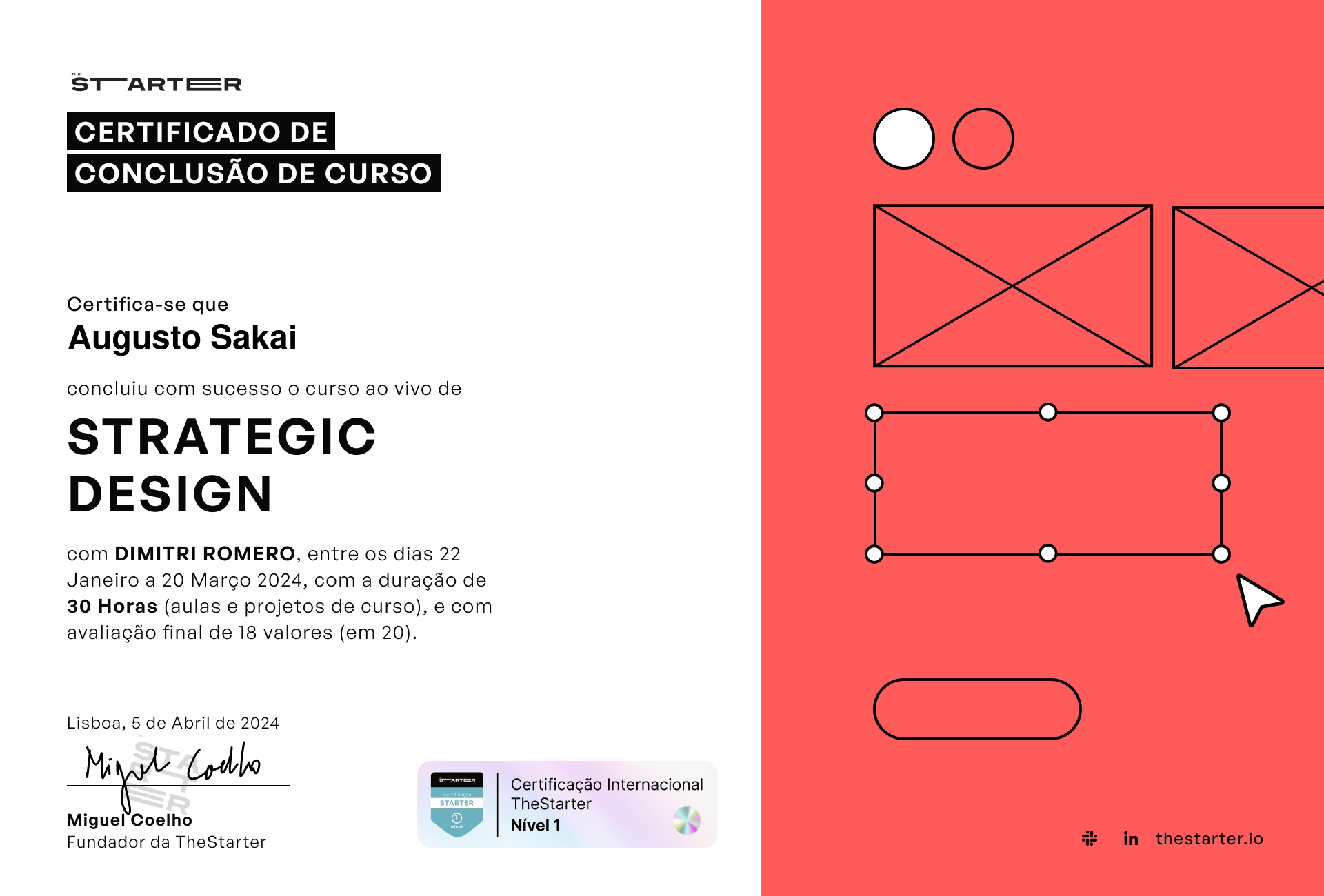 Certificado de Conclusão de Curso Badge