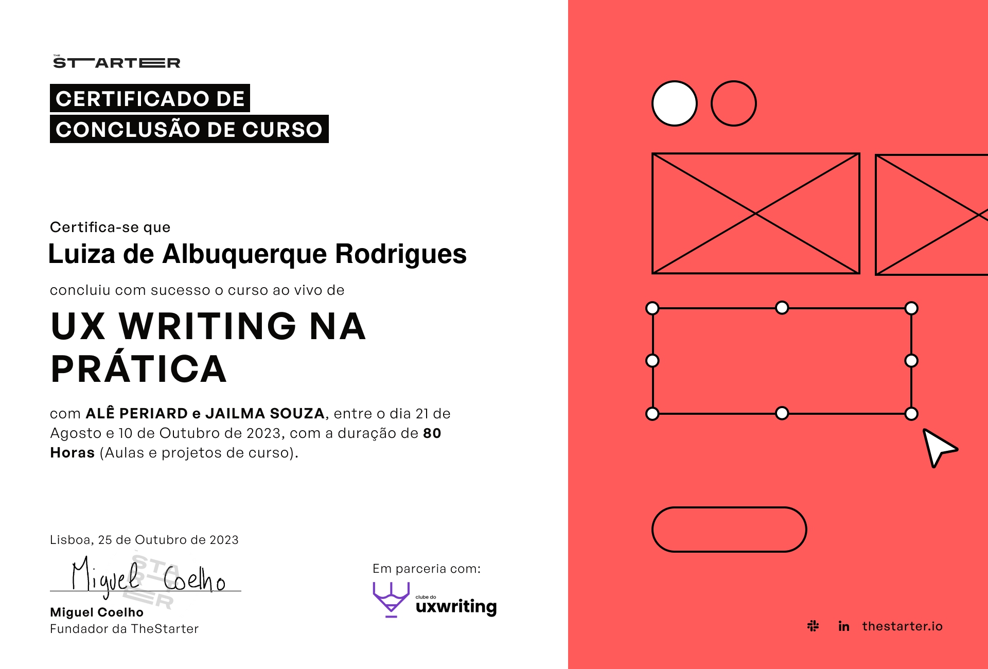 Certificado de Conclusão de Curso Badge