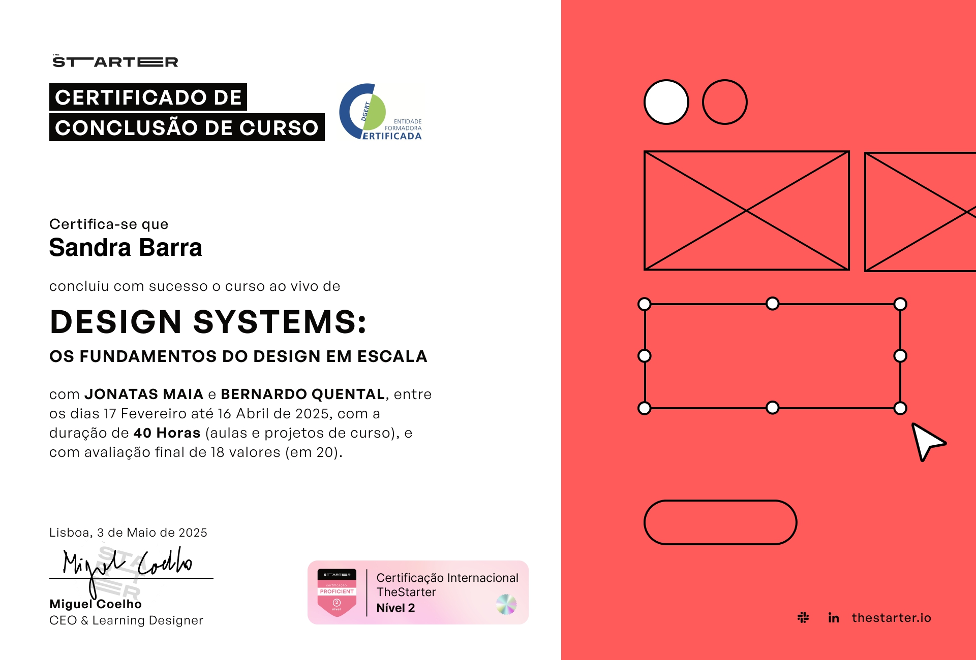 Certificado de Conclusão de Curso Badge