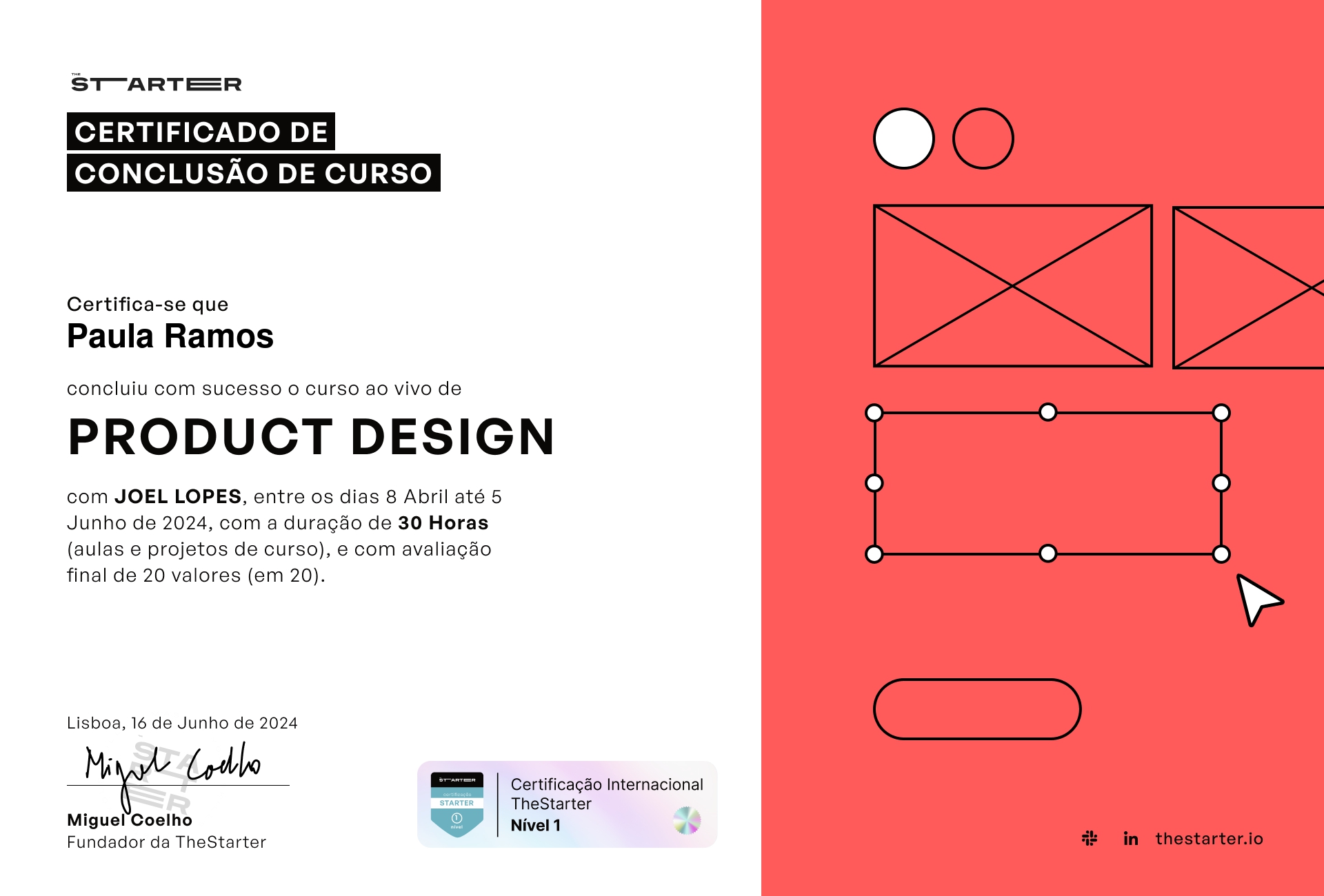 Certificado de Conclusão de Curso Badge