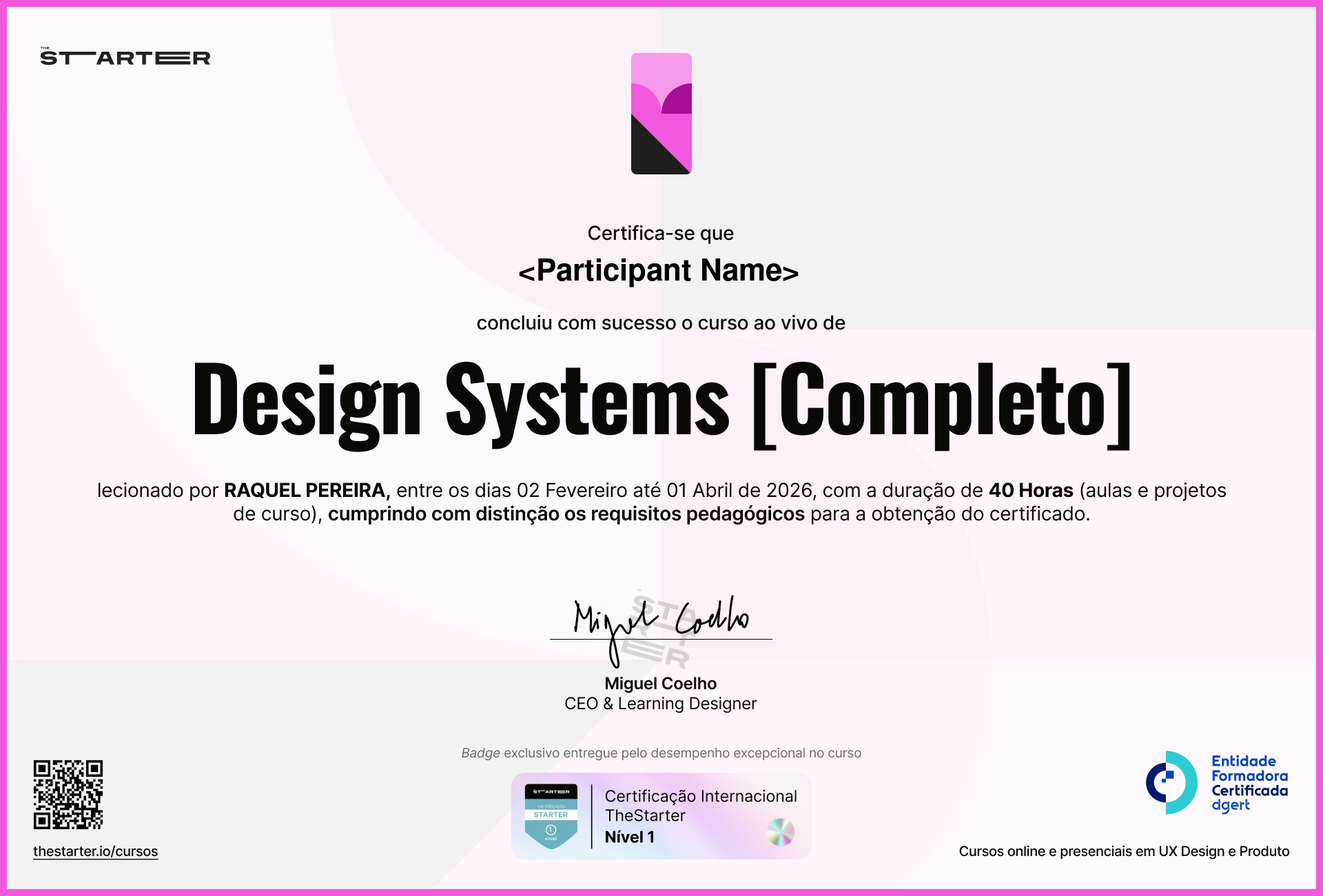 Certificado de Conclusão de Curso Badge