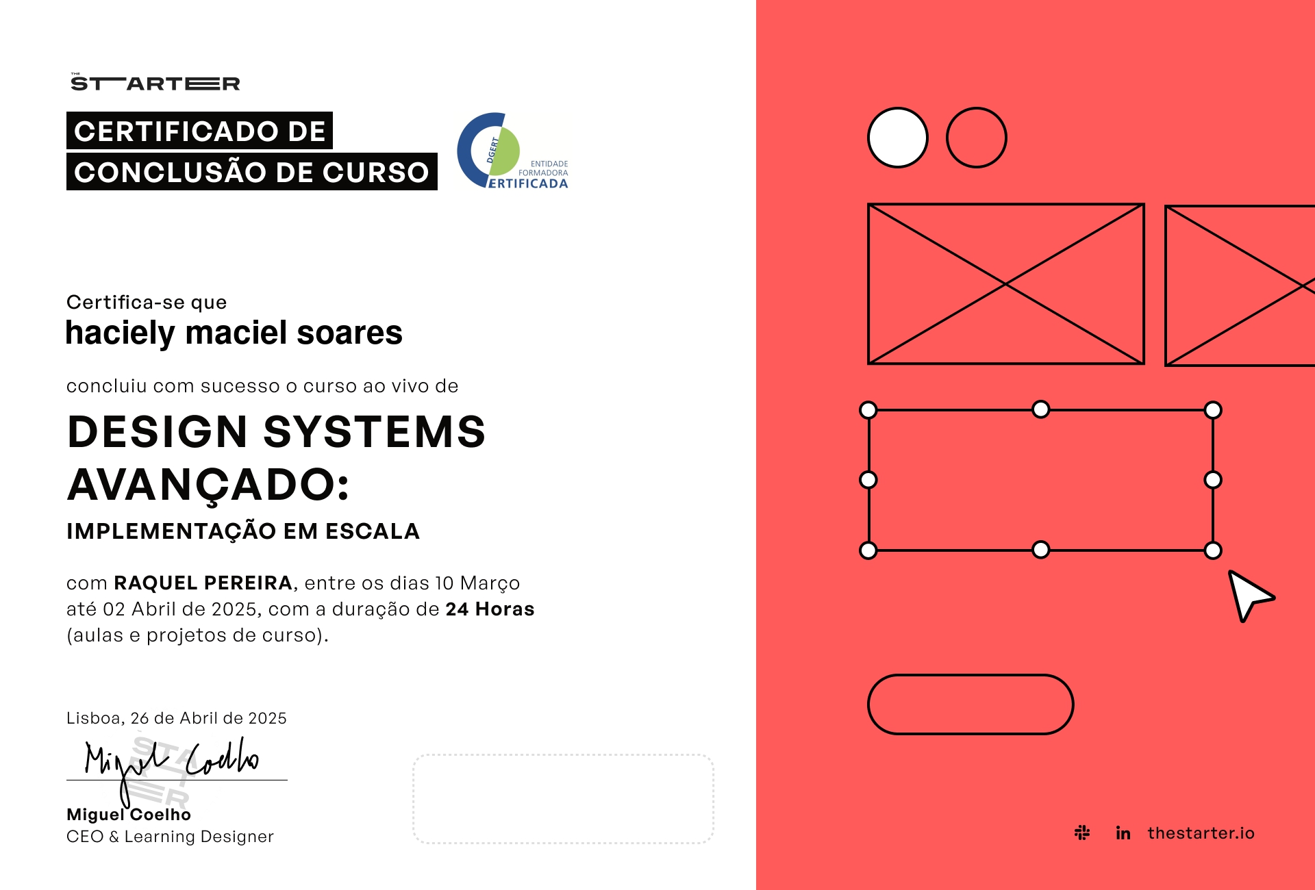 Certificado de Conclusão de Curso Badge