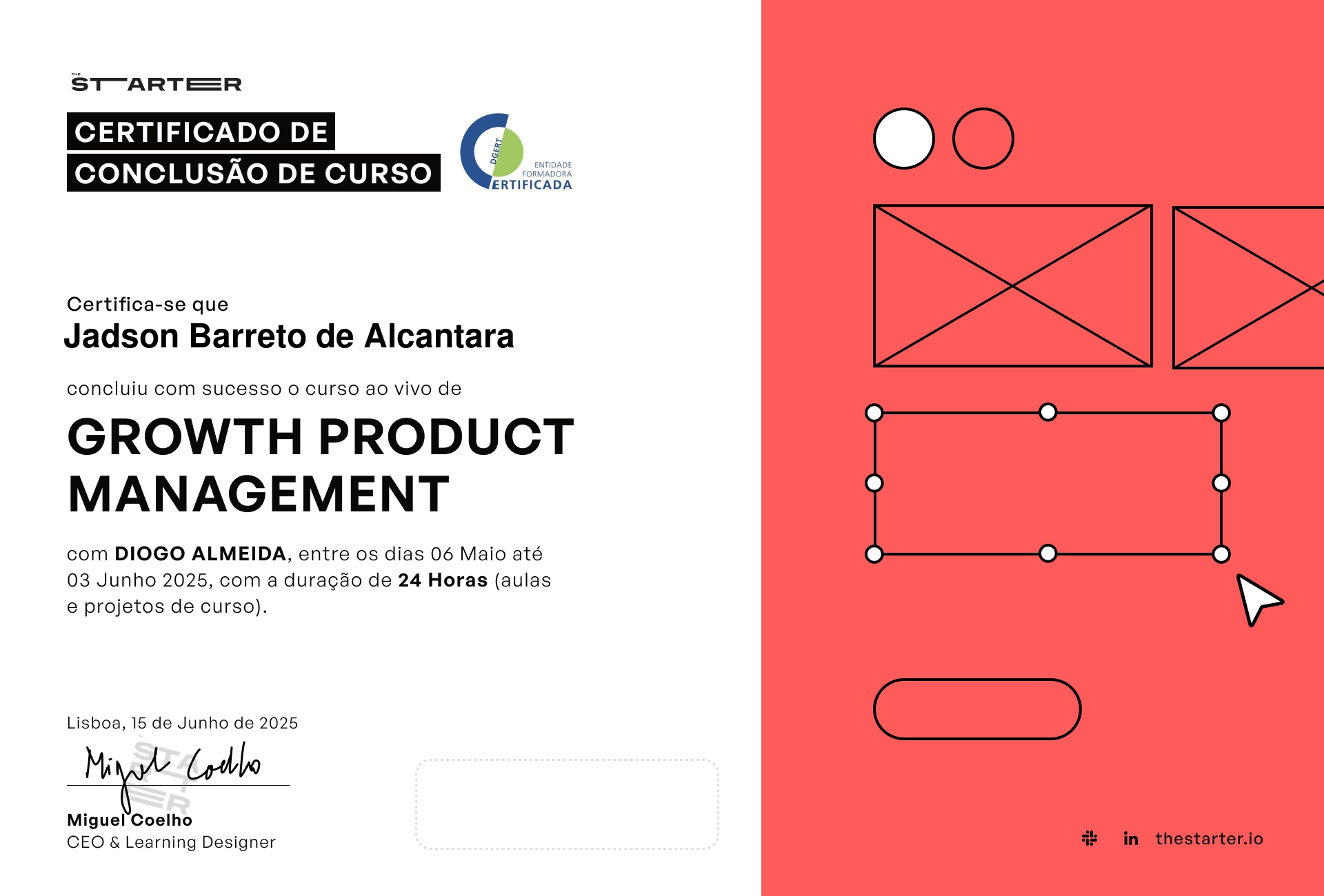 Certificado de Conclusão de Curso Badge