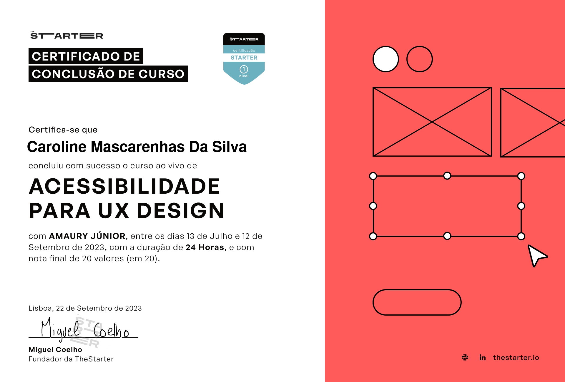 Certificado de Conclusão de Curso Badge