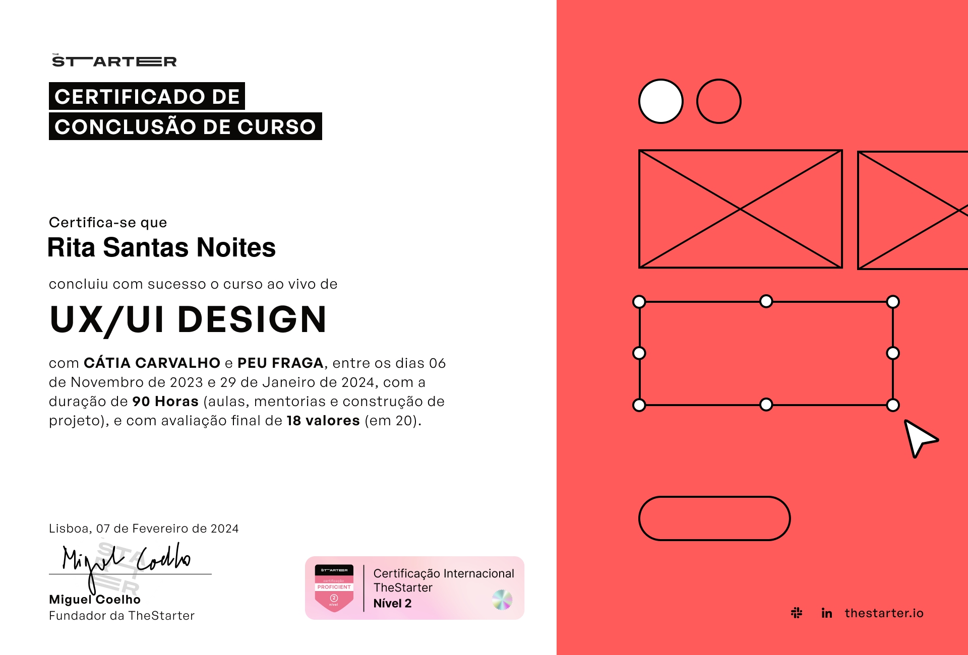 Certificado de Conclusão de Curso Badge