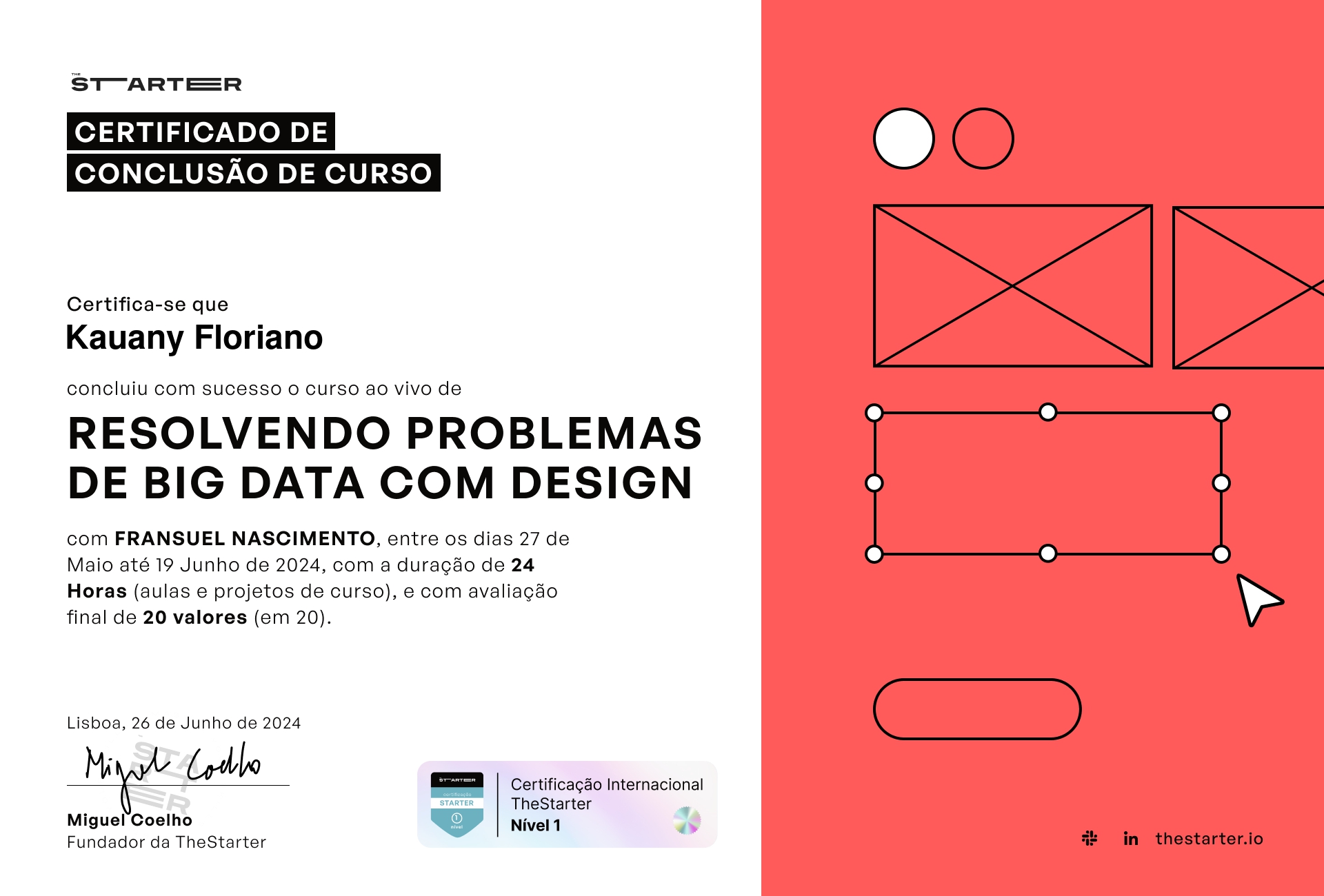 Certificado de Conclusão de Curso Badge