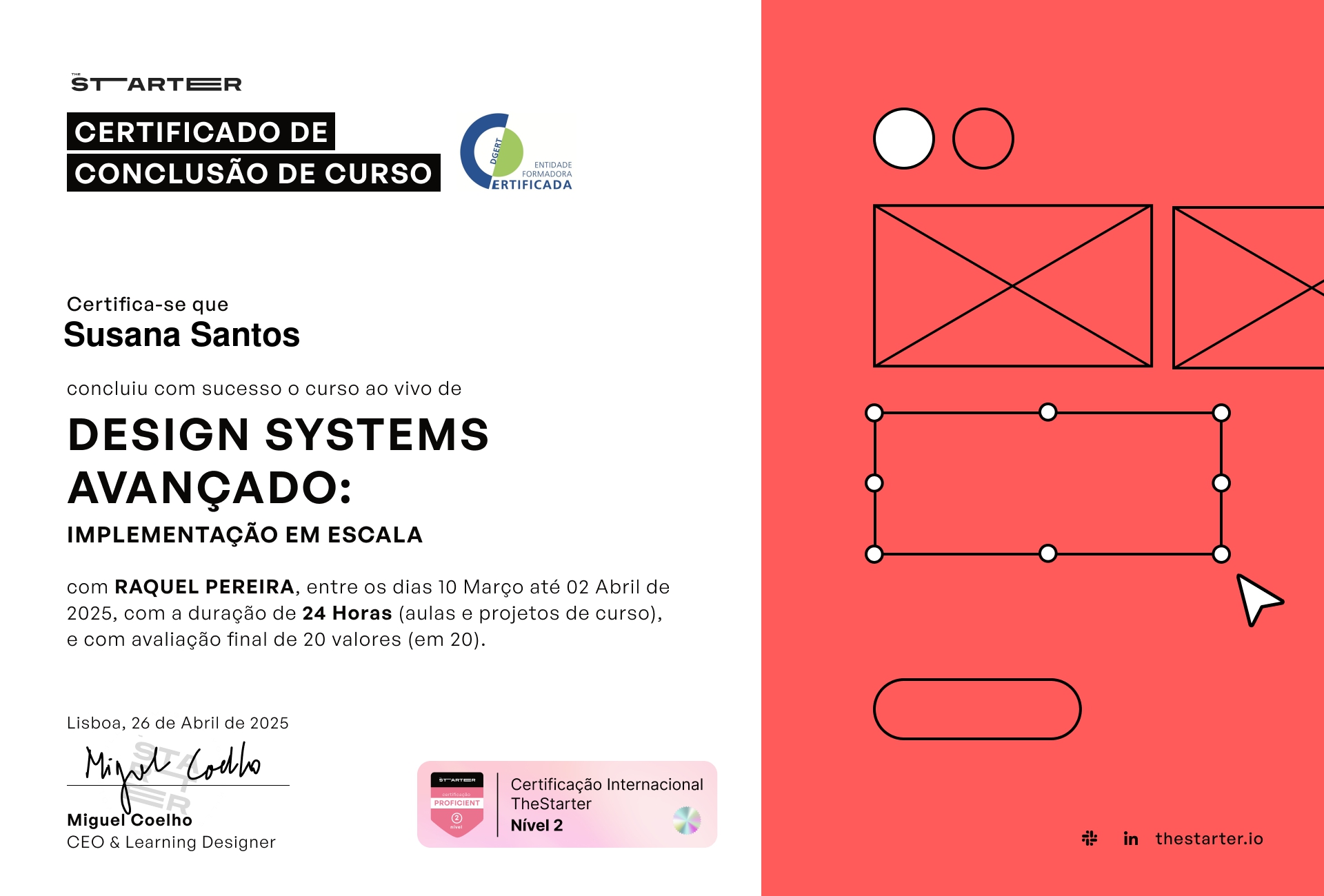 Certificado de Conclusão de Curso Badge