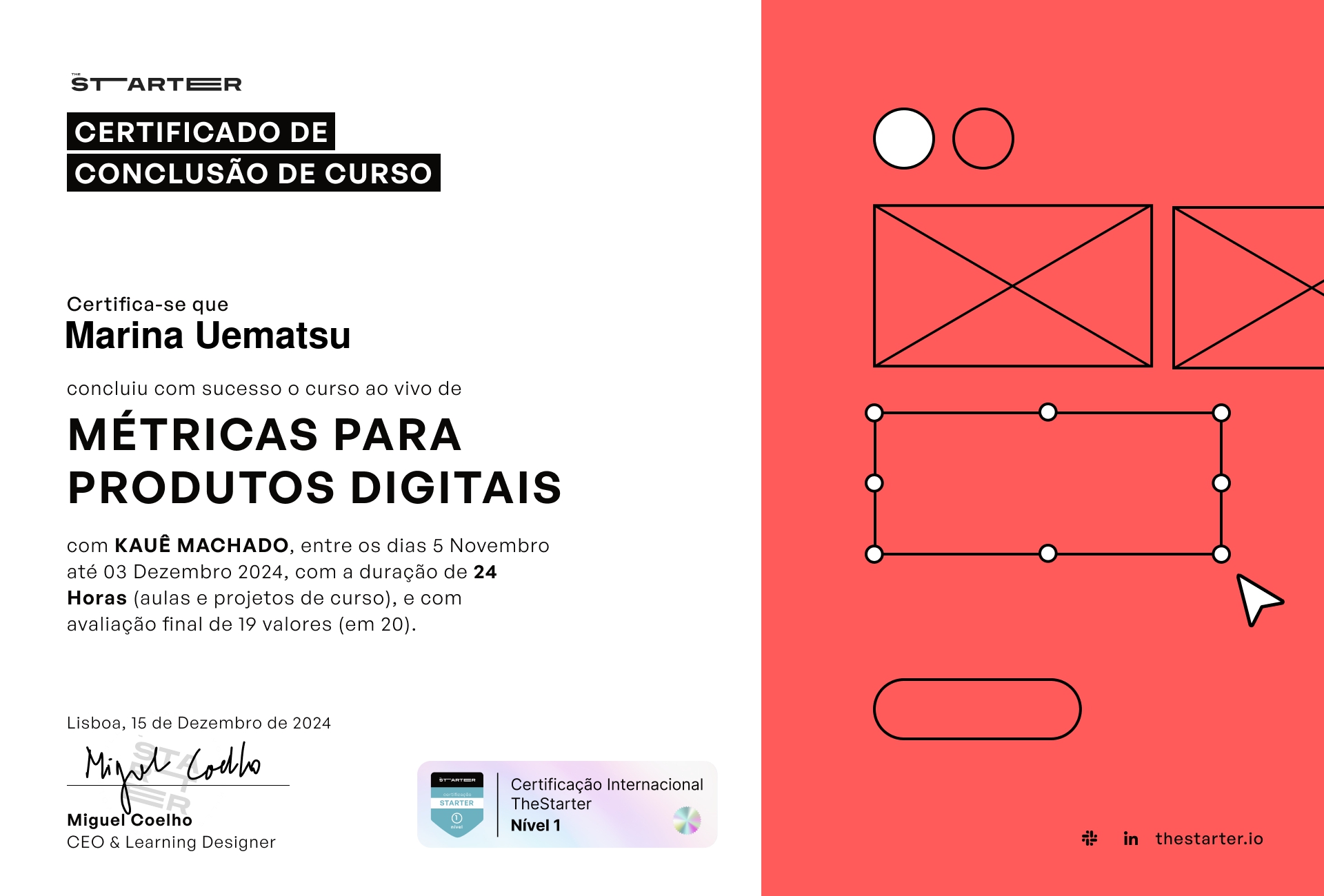 Certificado de Conclusão de Curso Badge