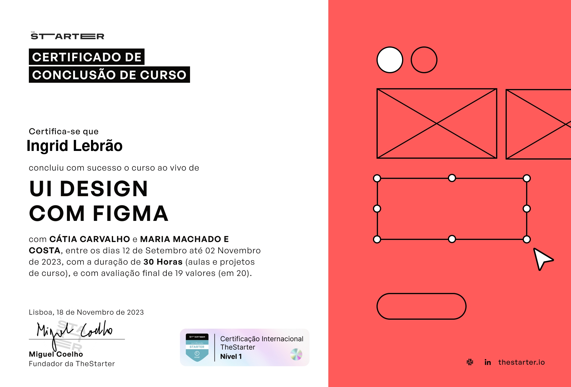Certificado de Conclusão de Curso Badge