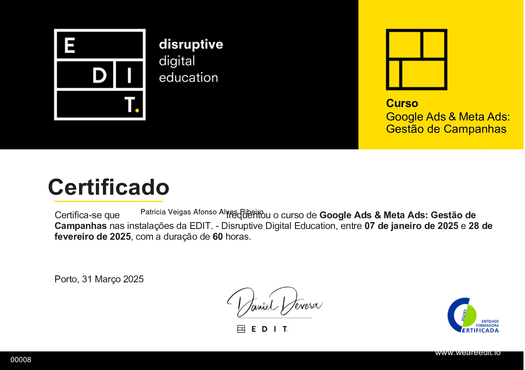Certificado de Conclusão Badge