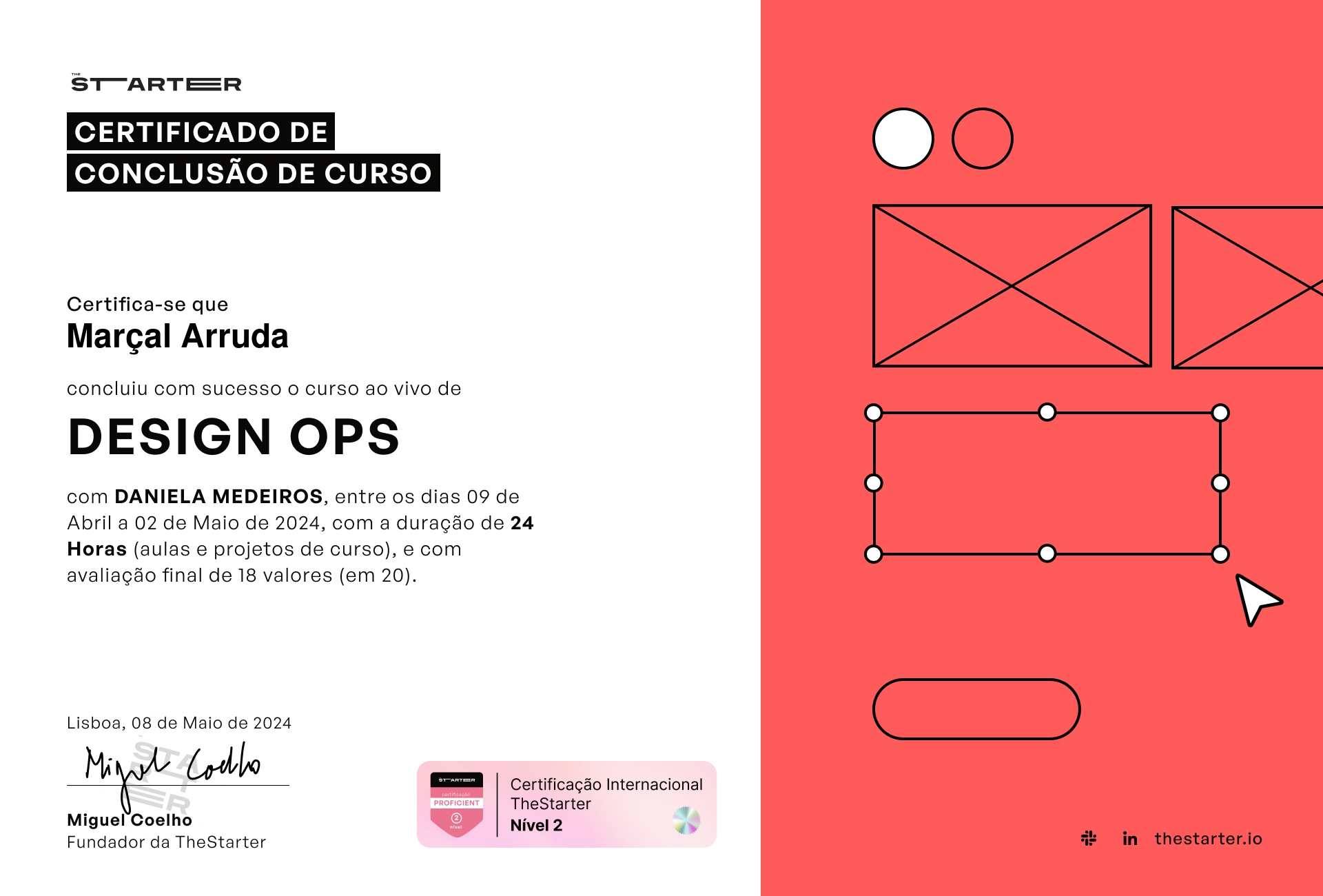 Certificado de Conclusão de Curso Badge