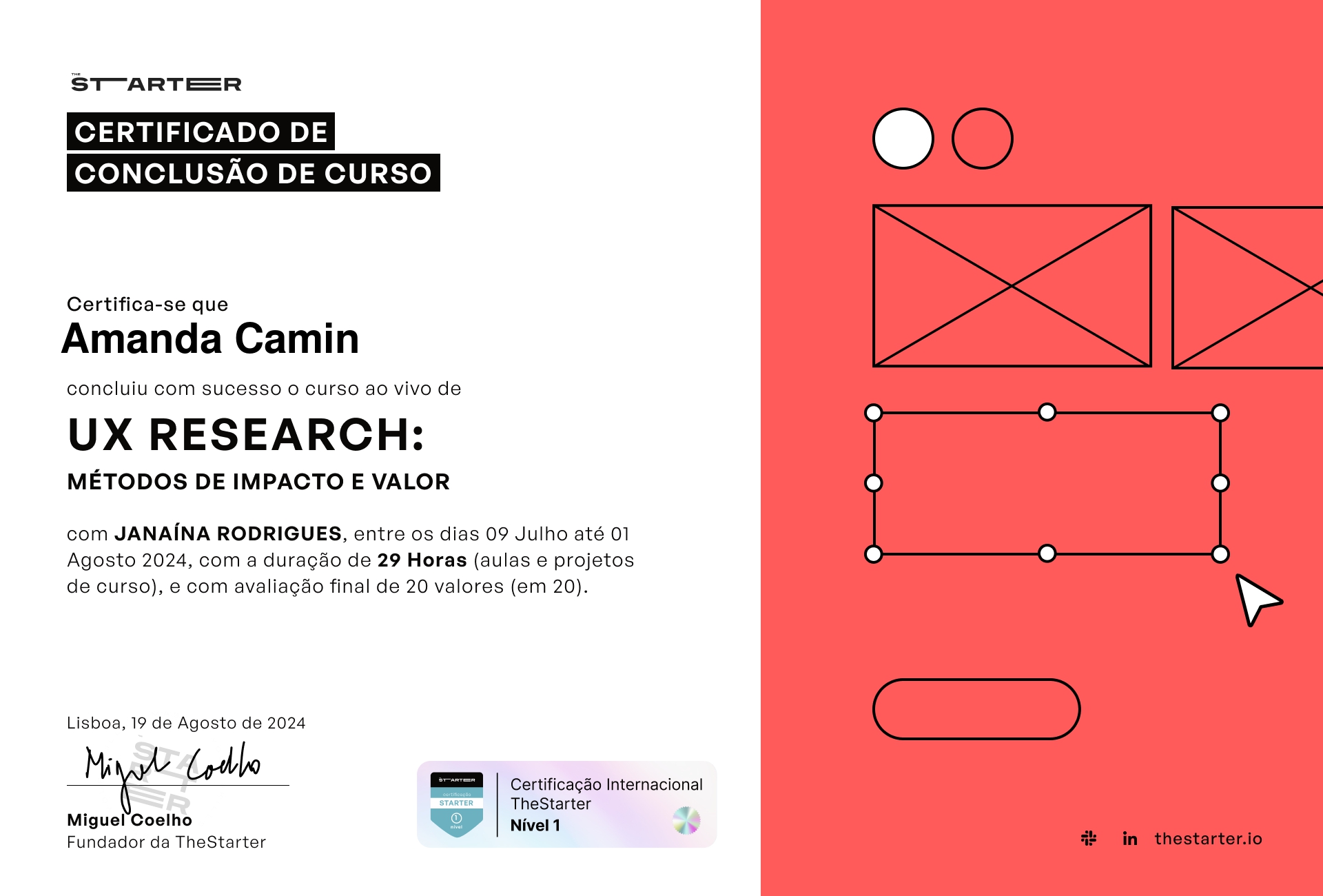 Certificado de Conclusão de Curso Badge