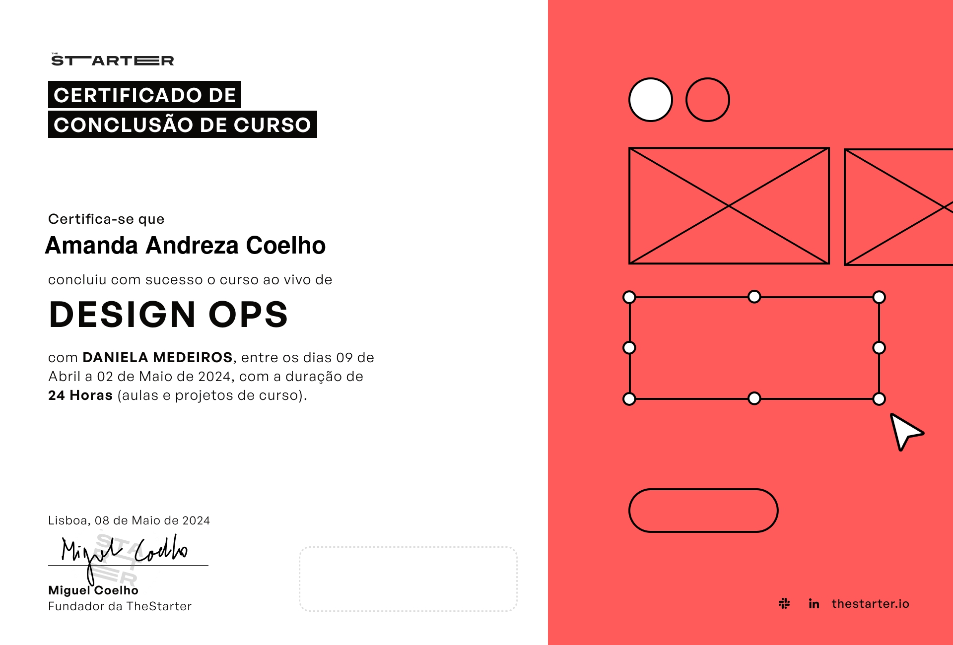 Certificado de Conclusão de Curso Badge