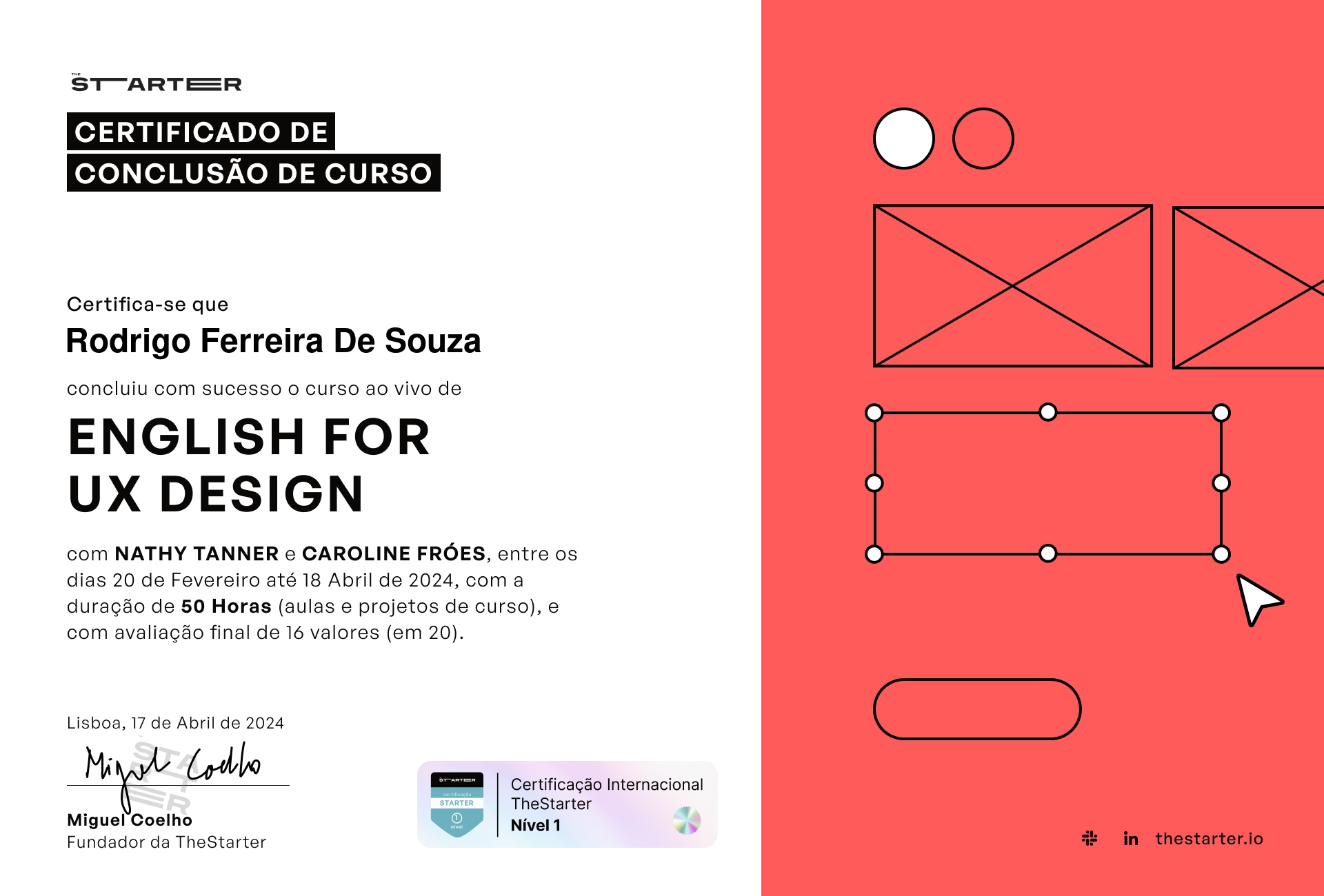 Certificado de Conclusão de Curso Badge