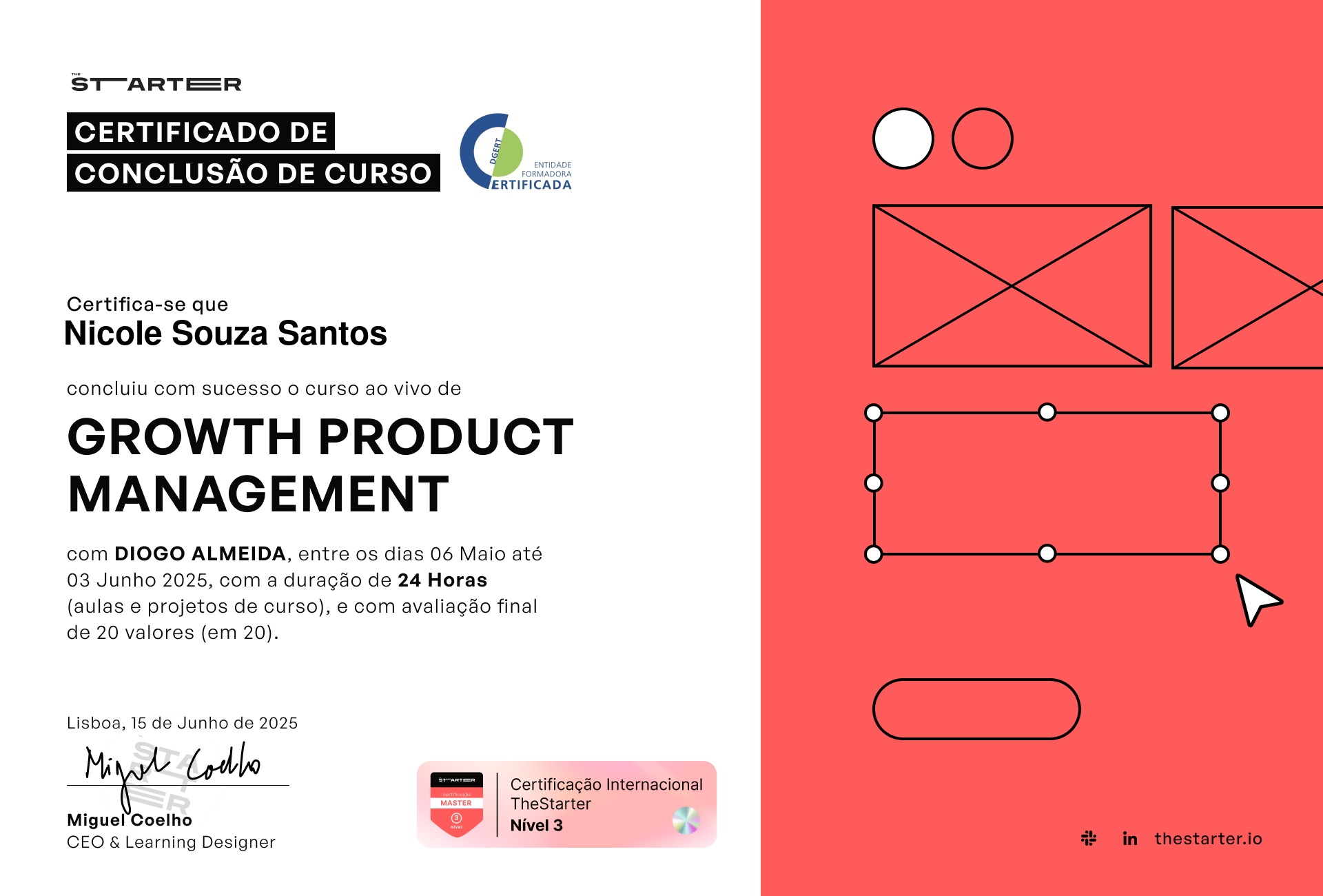 Certificado de Conclusão de Curso Badge