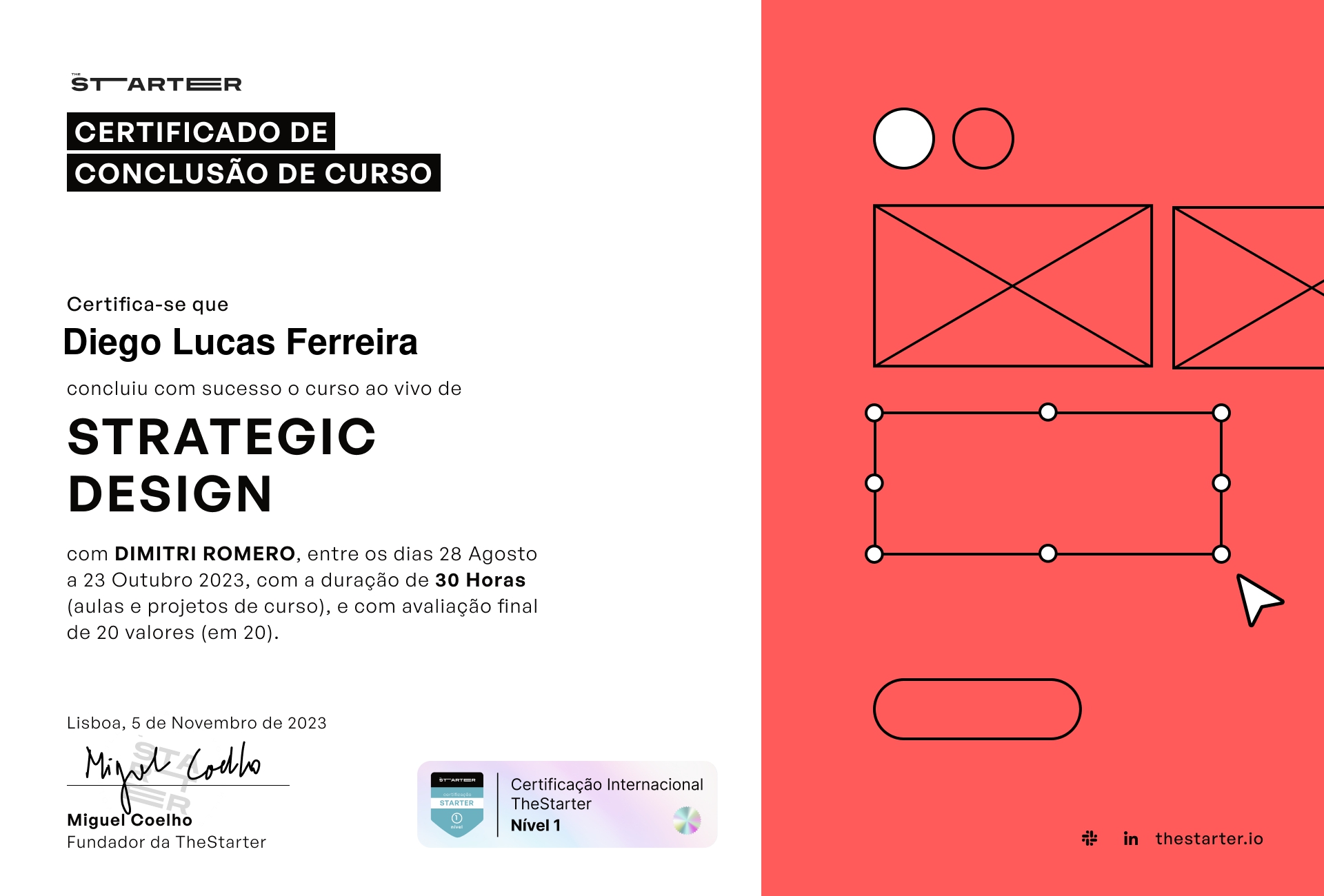 Certificado de Conclusão de Curso Badge