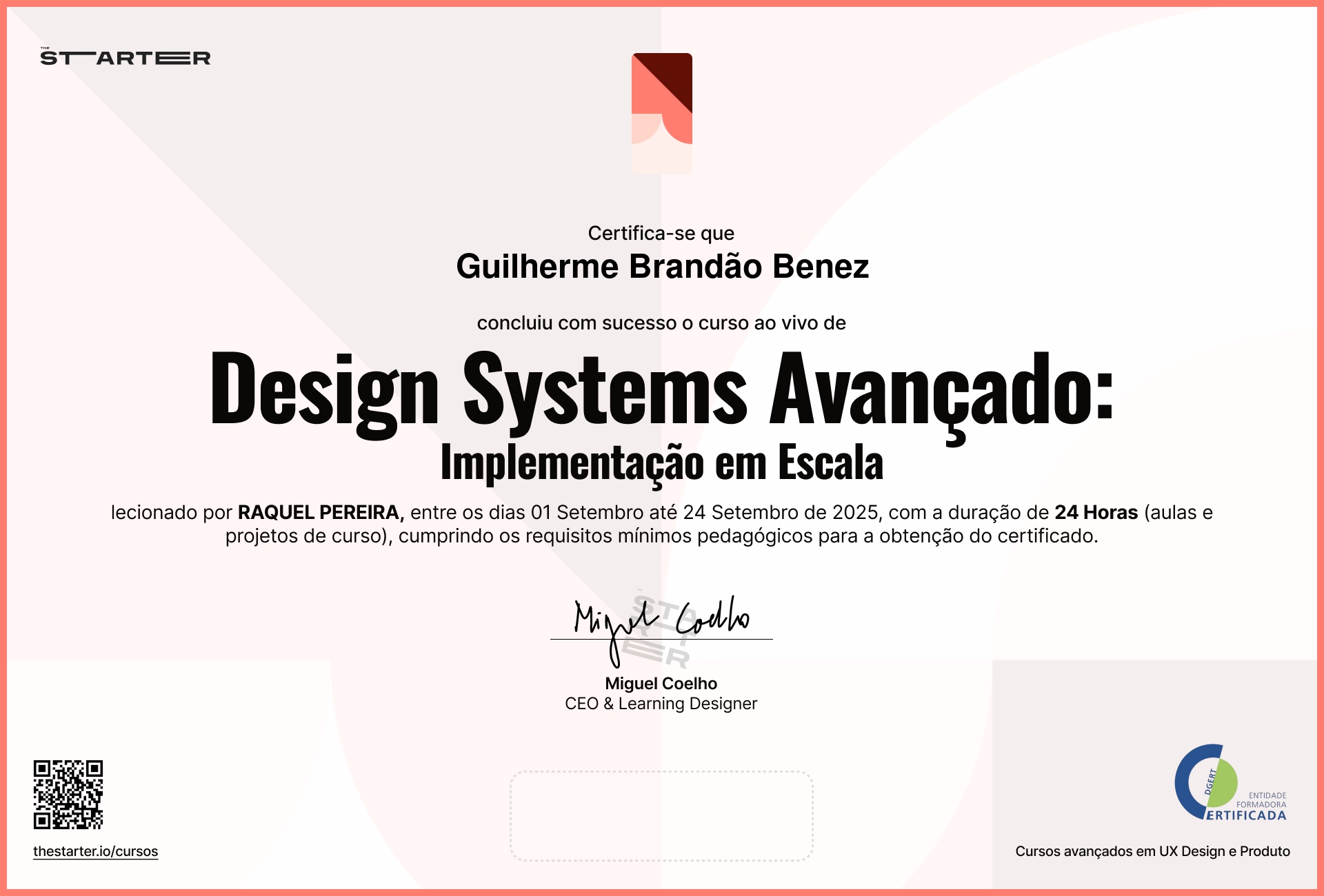 Certificado de Conclusão de Curso Badge