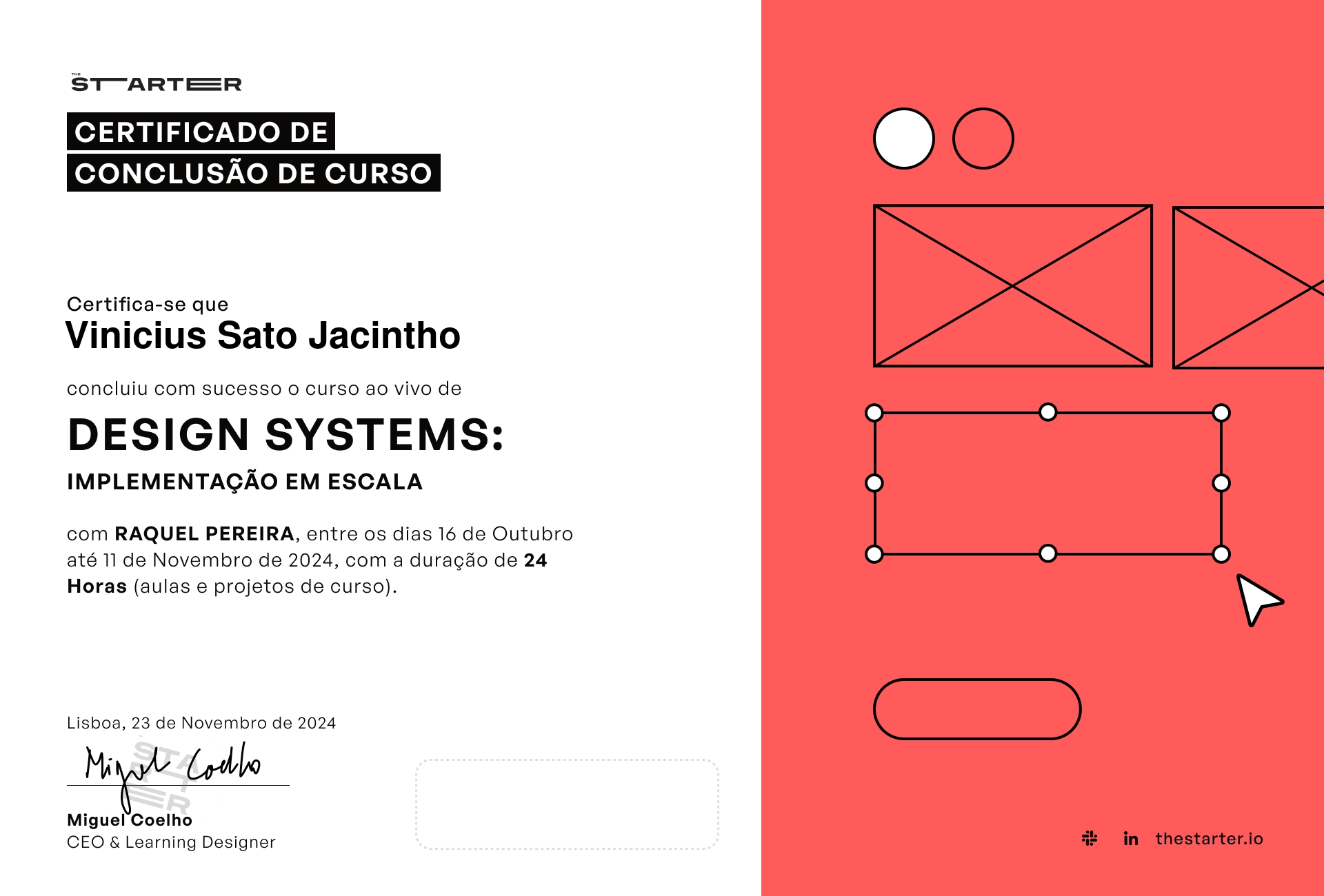 Certificado de Conclusão de Curso Badge