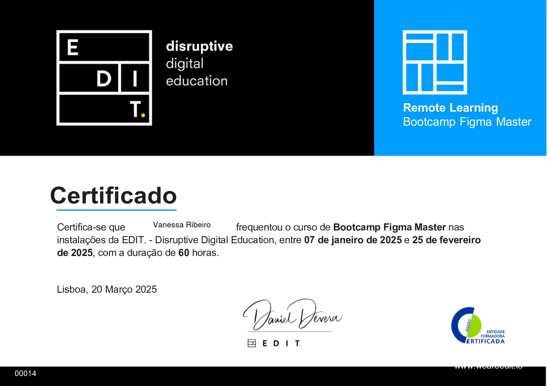 Certificado de Conclusão Badge