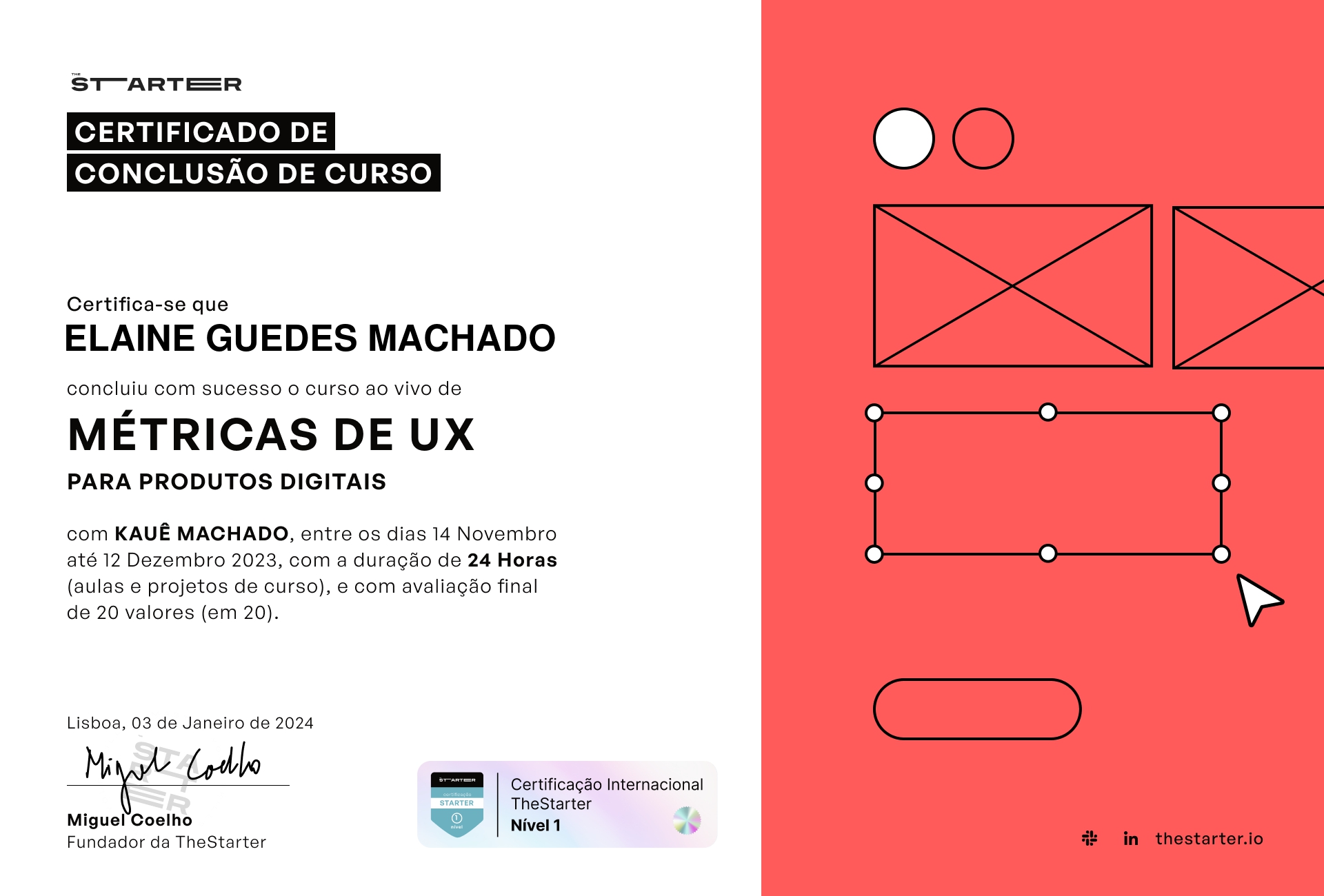 Certificado de Conclusão de Curso Badge