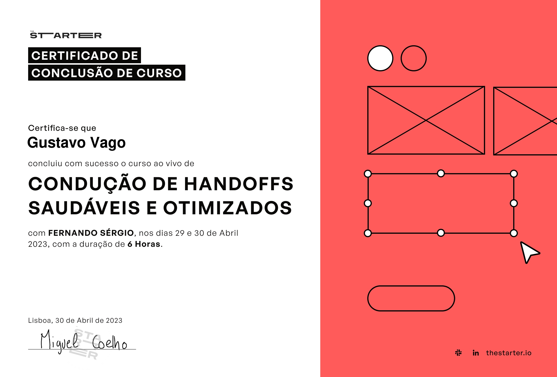 Certificado de Conclusão de Curso Badge