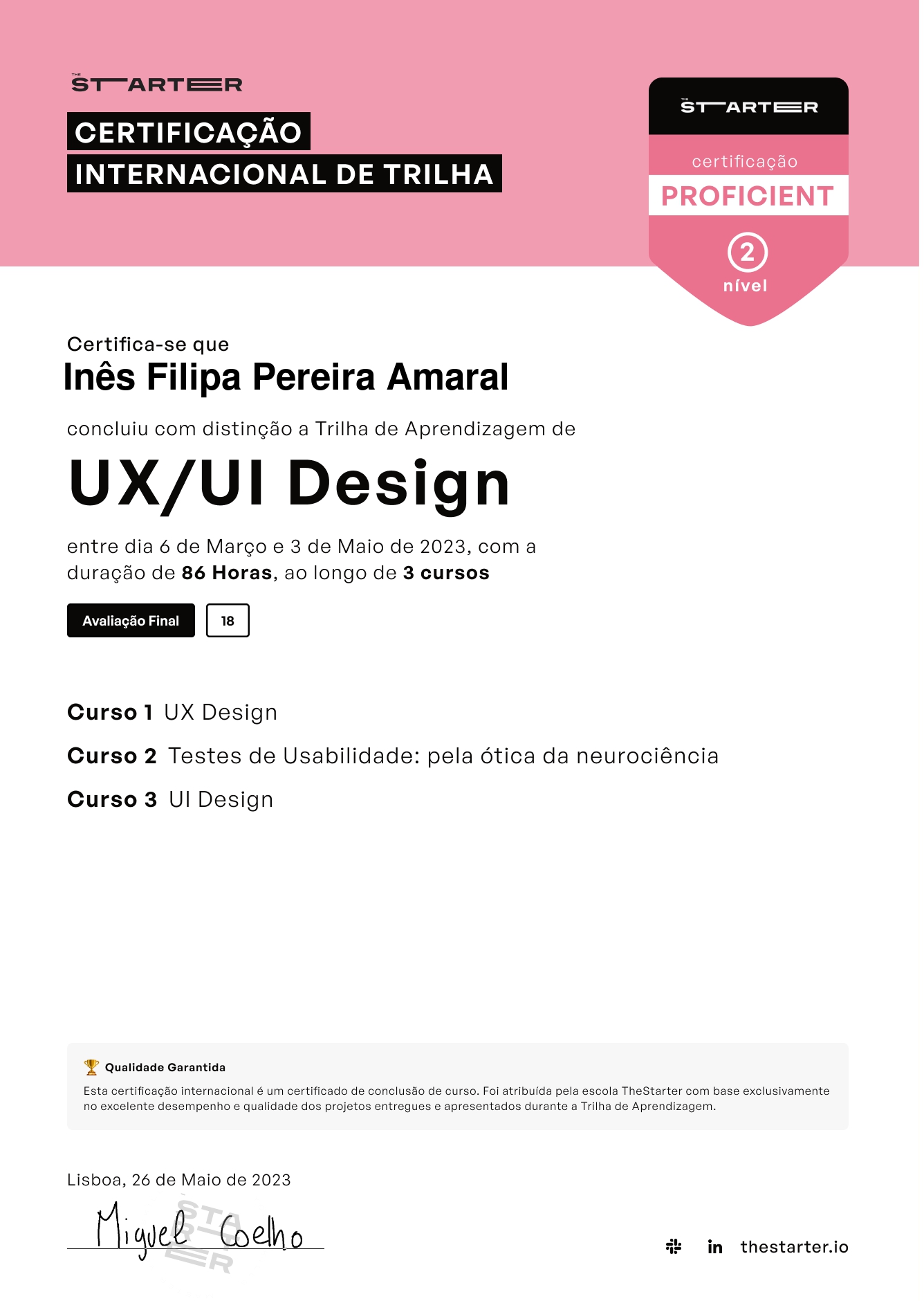 Trilha Oferta UX/UI Design Badge