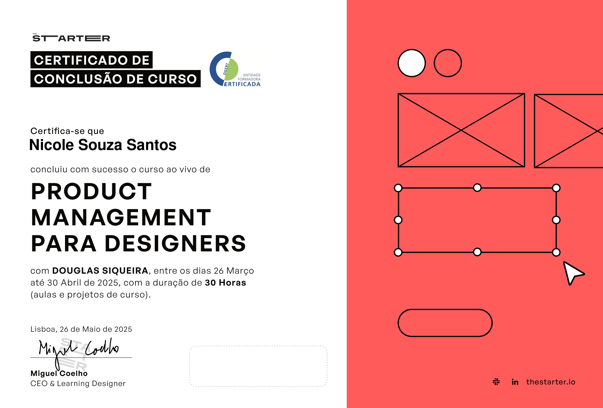 Certificado de Conclusão de Curso Badge