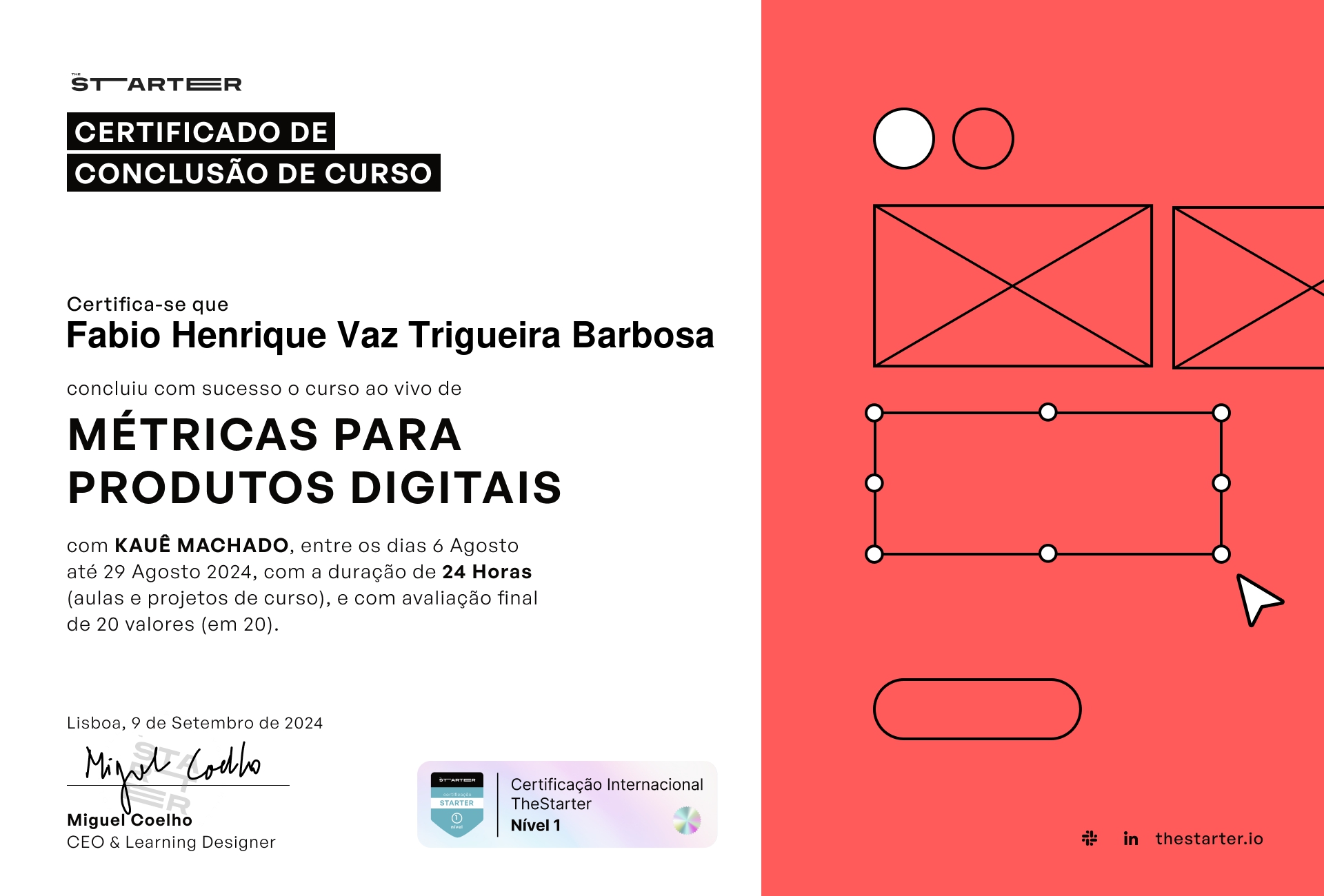 Certificado de Conclusão de Curso Badge