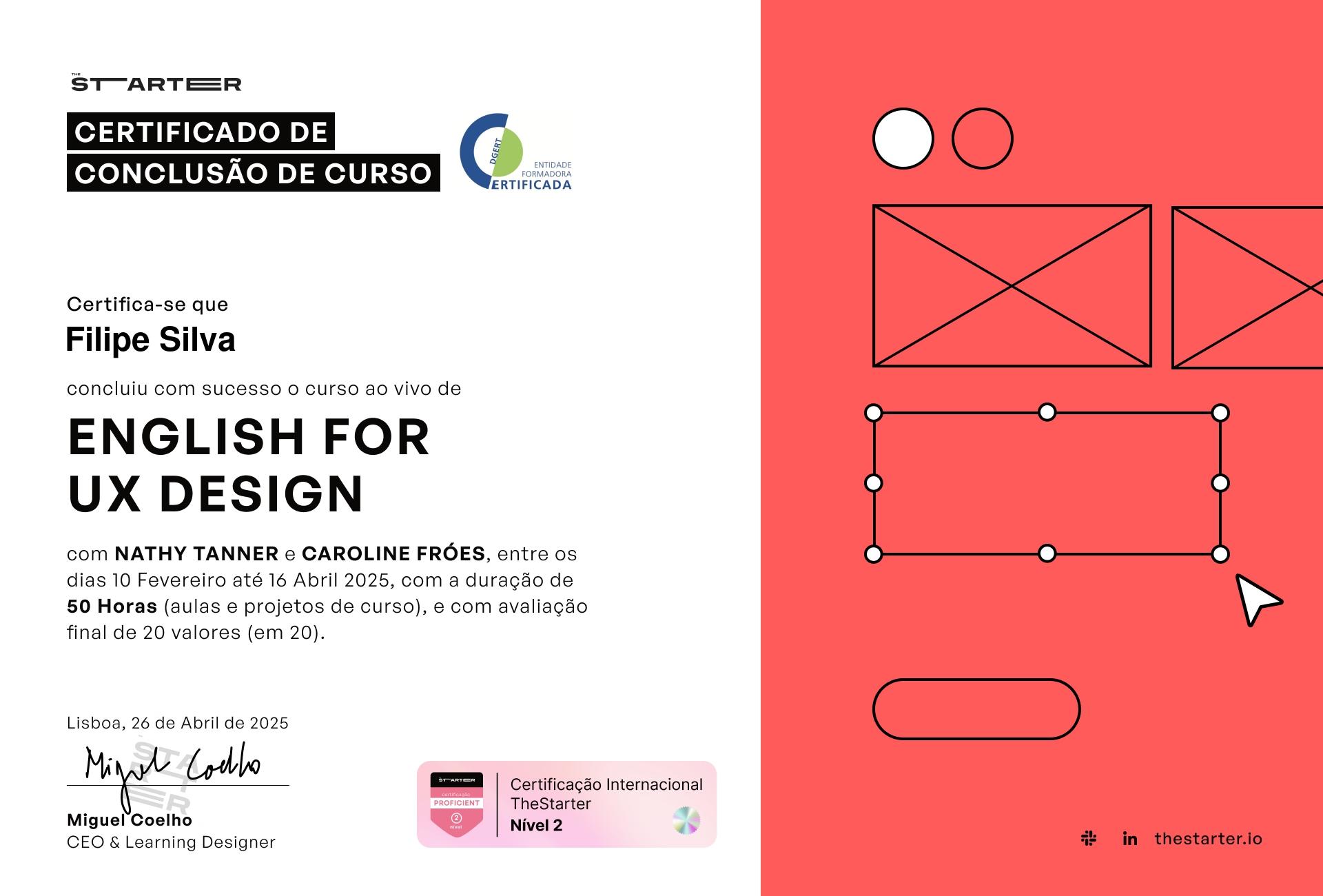 Certificado de Conclusão de Curso Badge