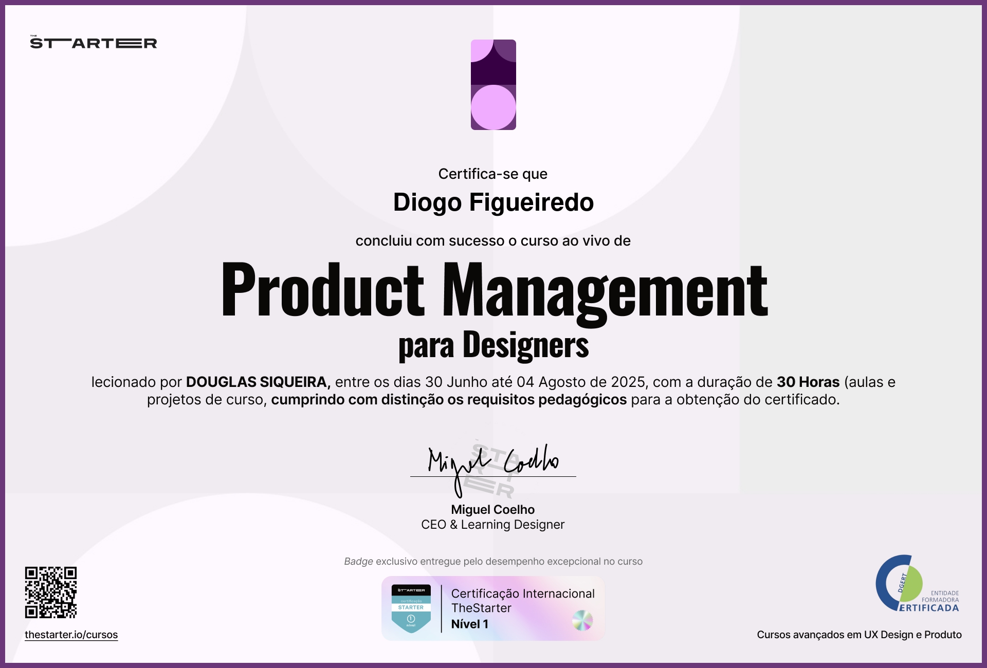 Certificado de Conclusão de Curso Badge