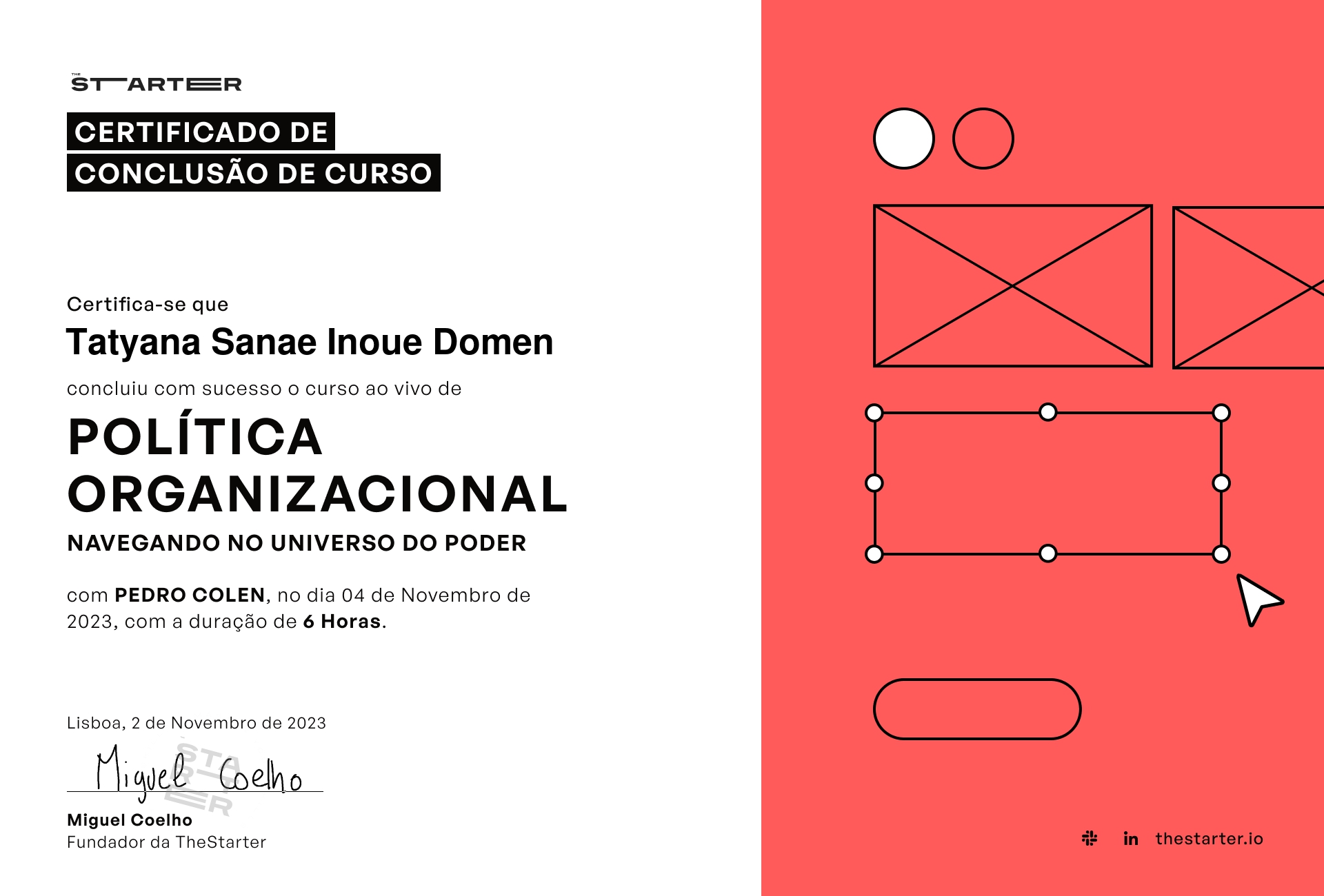 Certificado de Conclusão de Curso Badge