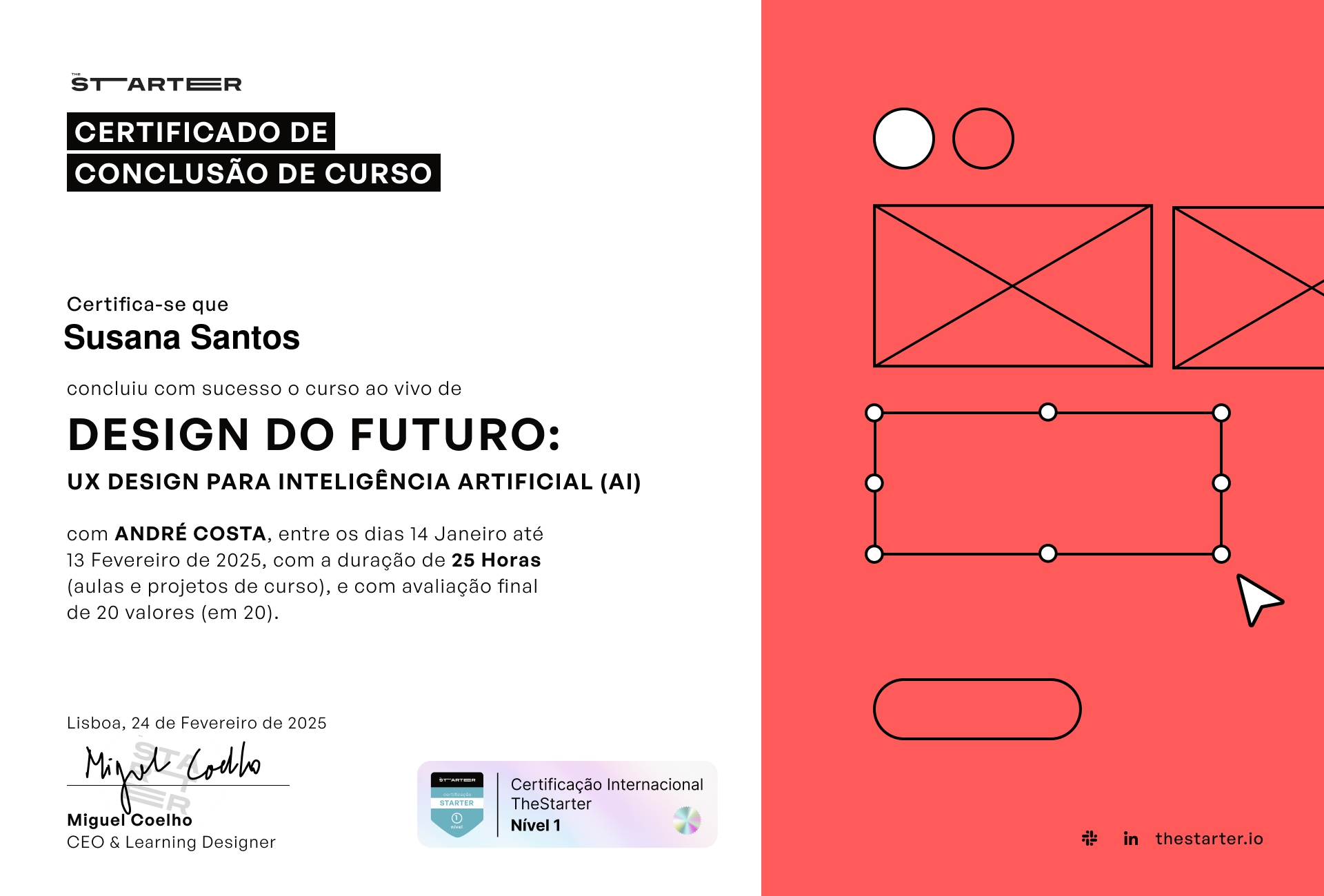 Certificado de Conclusão de Curso Badge