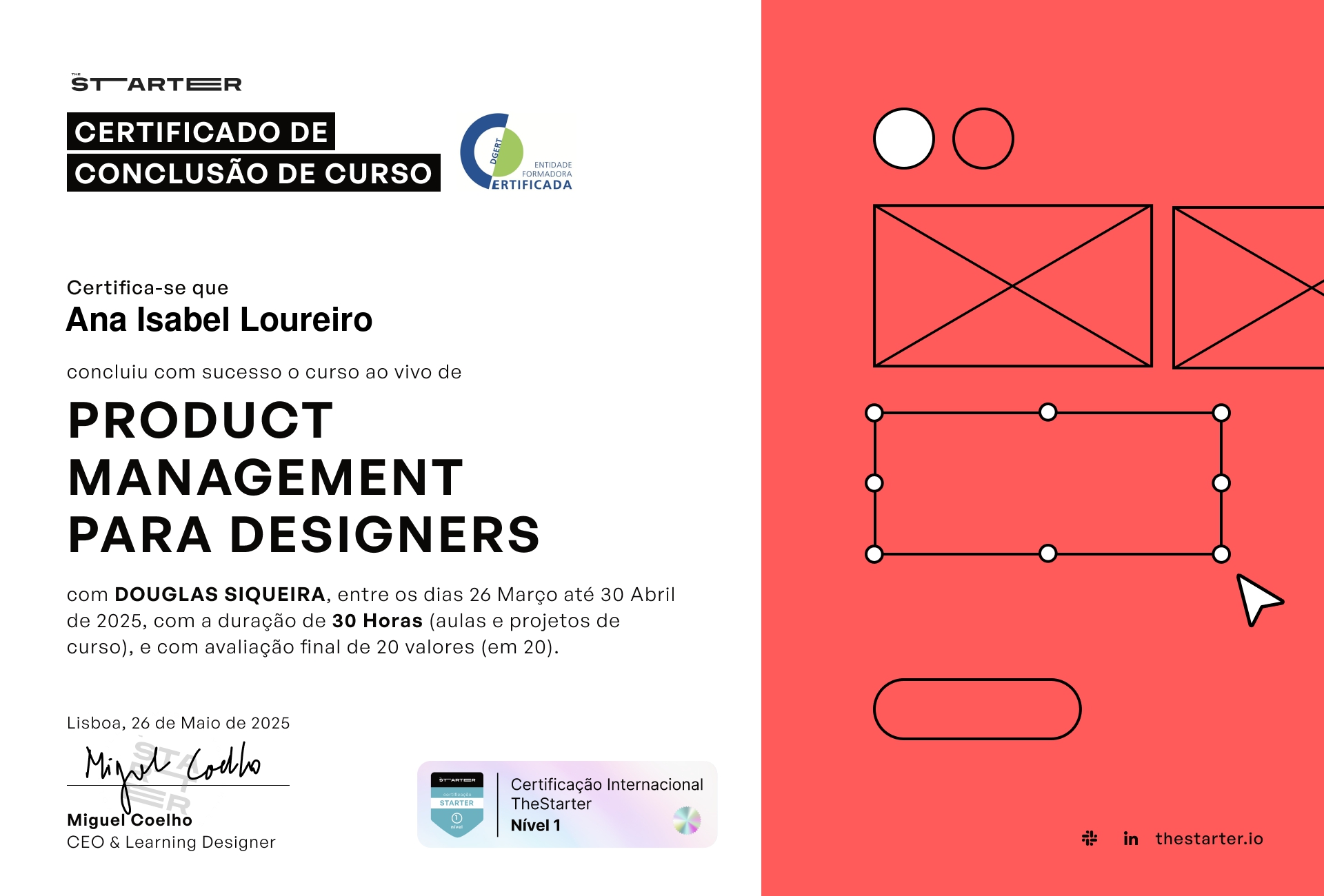 Certificado de Conclusão de Curso Badge