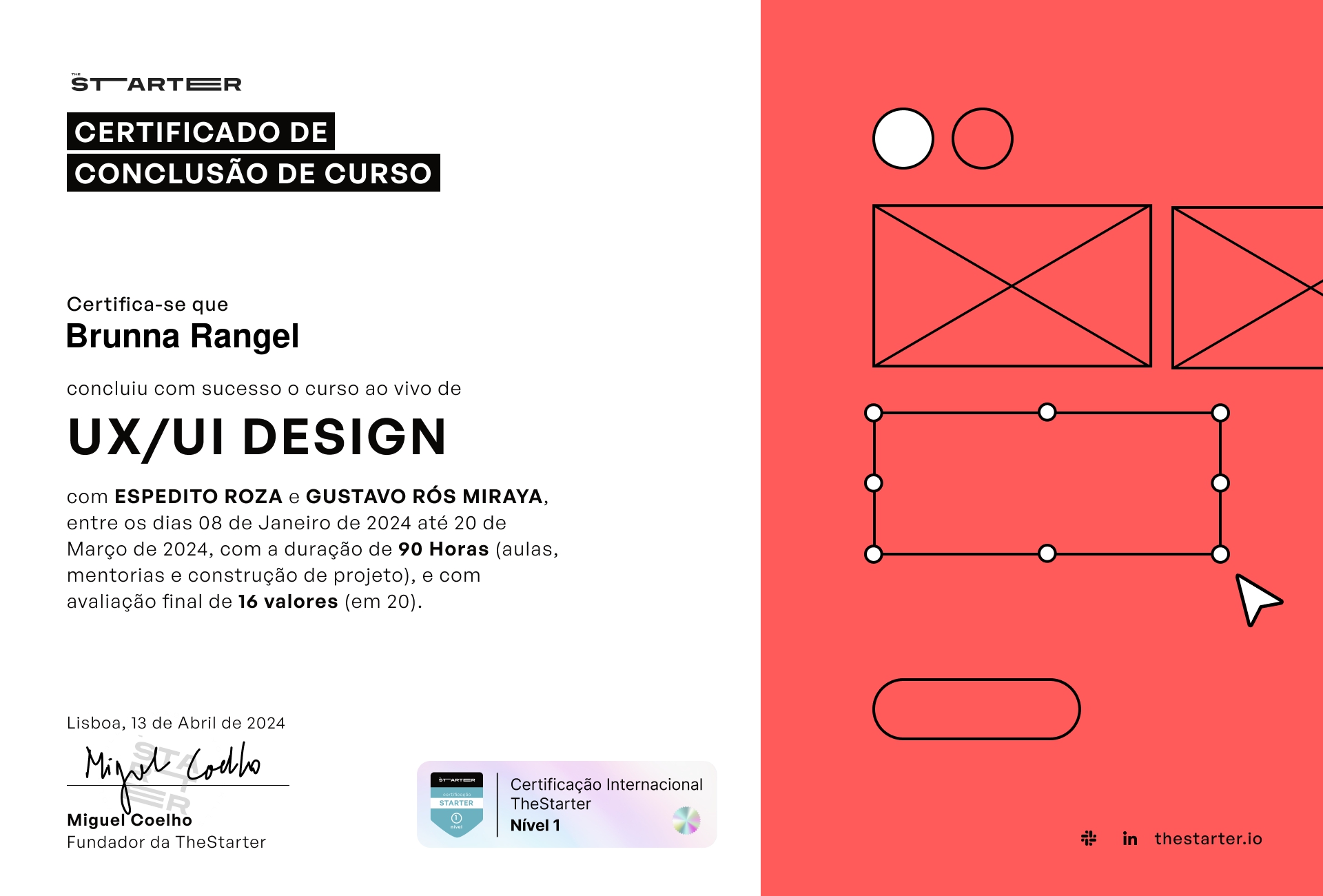 Certificado de Conclusão de Curso Badge