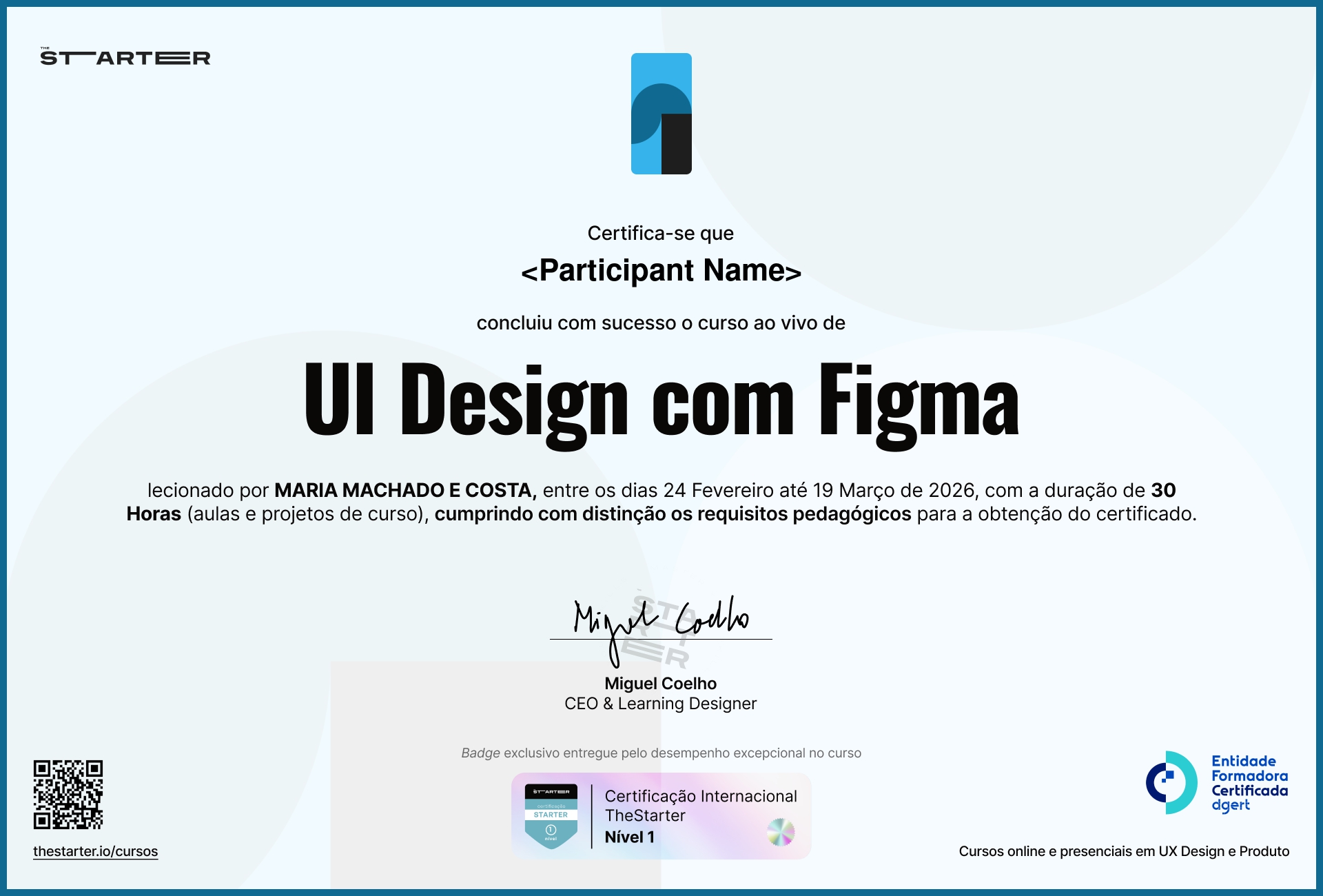 Certificado de Conclusão de Curso Badge