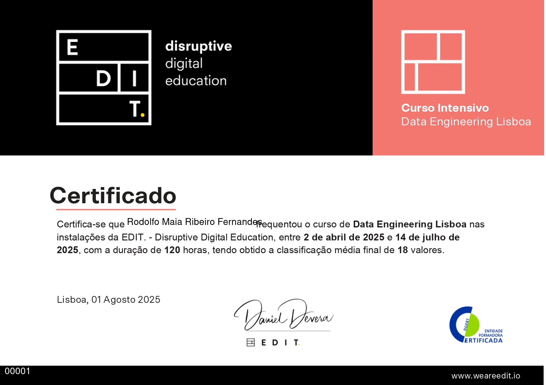 Certificado de Conclusão Badge