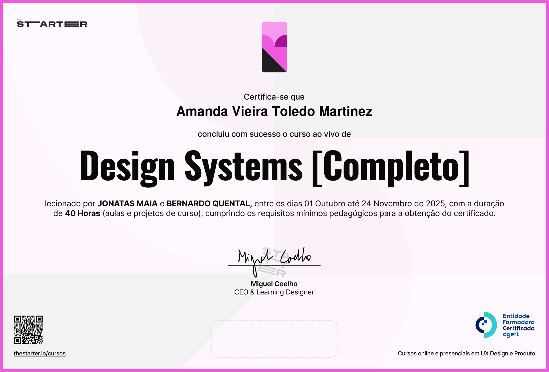 Certificado de Conclusão de Curso Badge