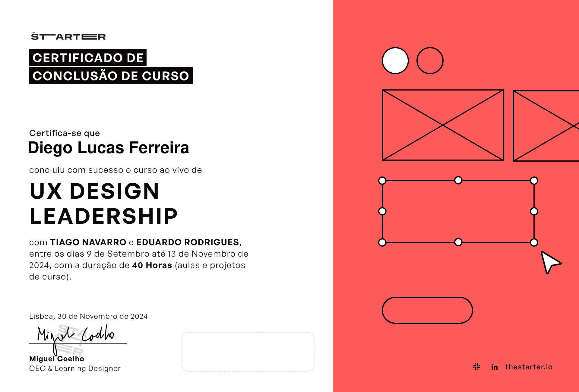 Certificado de Conclusão de Curso Badge