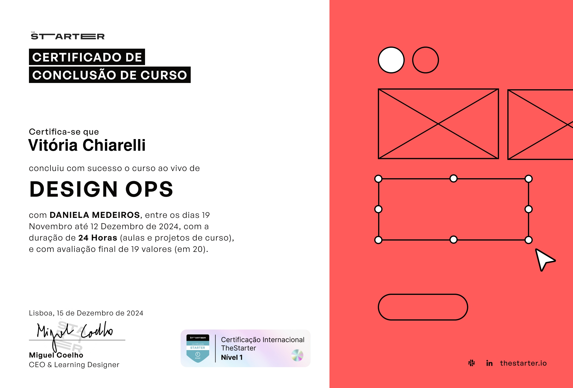 Certificado de Conclusão de Curso Badge
