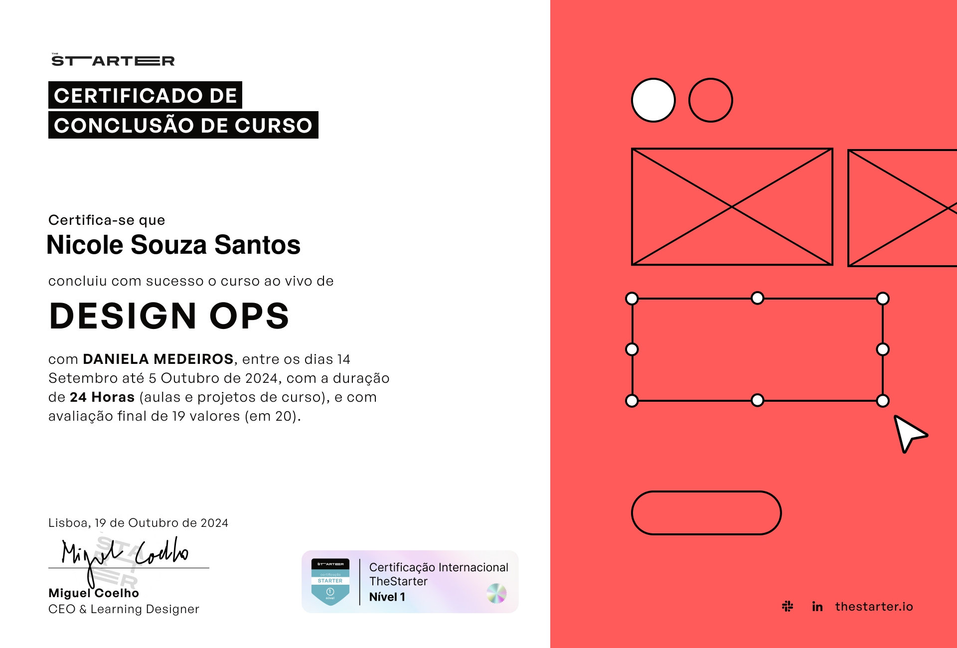 Certificado de Conclusão de Curso Badge