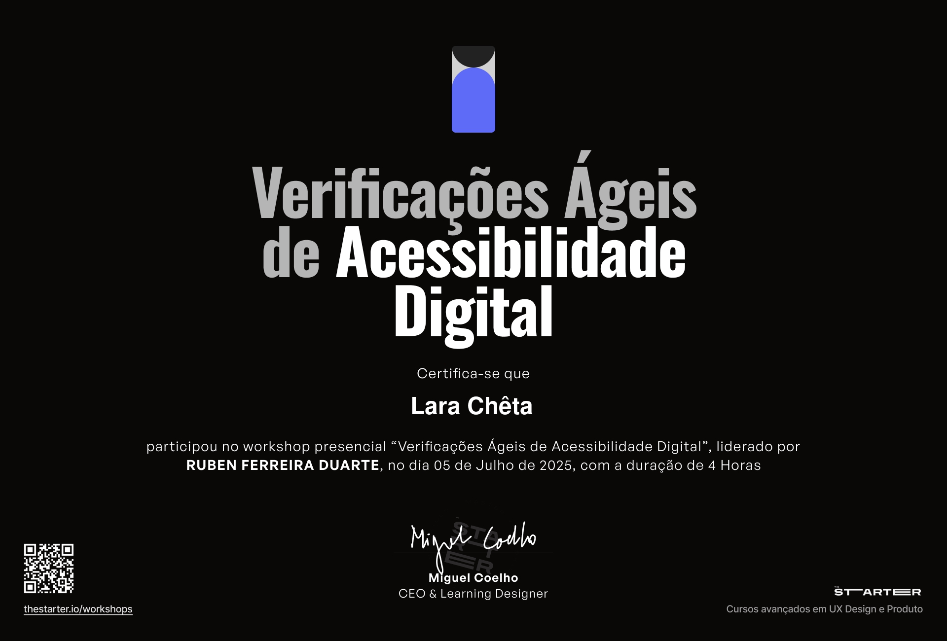 Certificado de Participação Badge