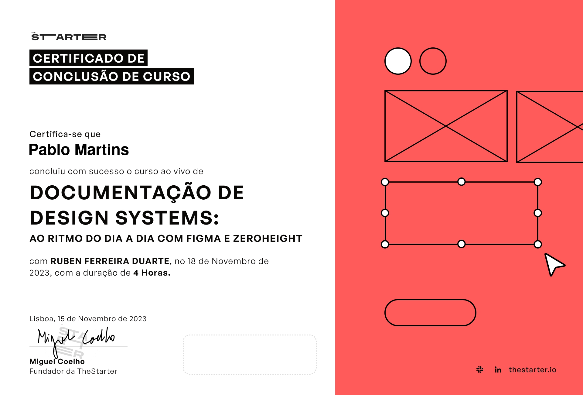 Certificado de Conclusão de Curso Badge