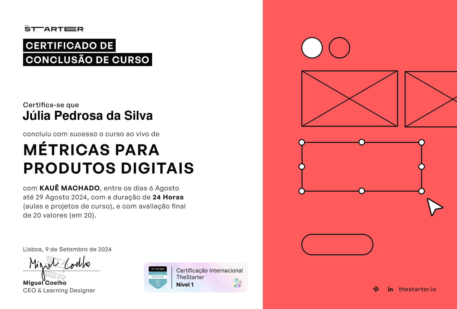 Certificado de Conclusão de Curso Badge