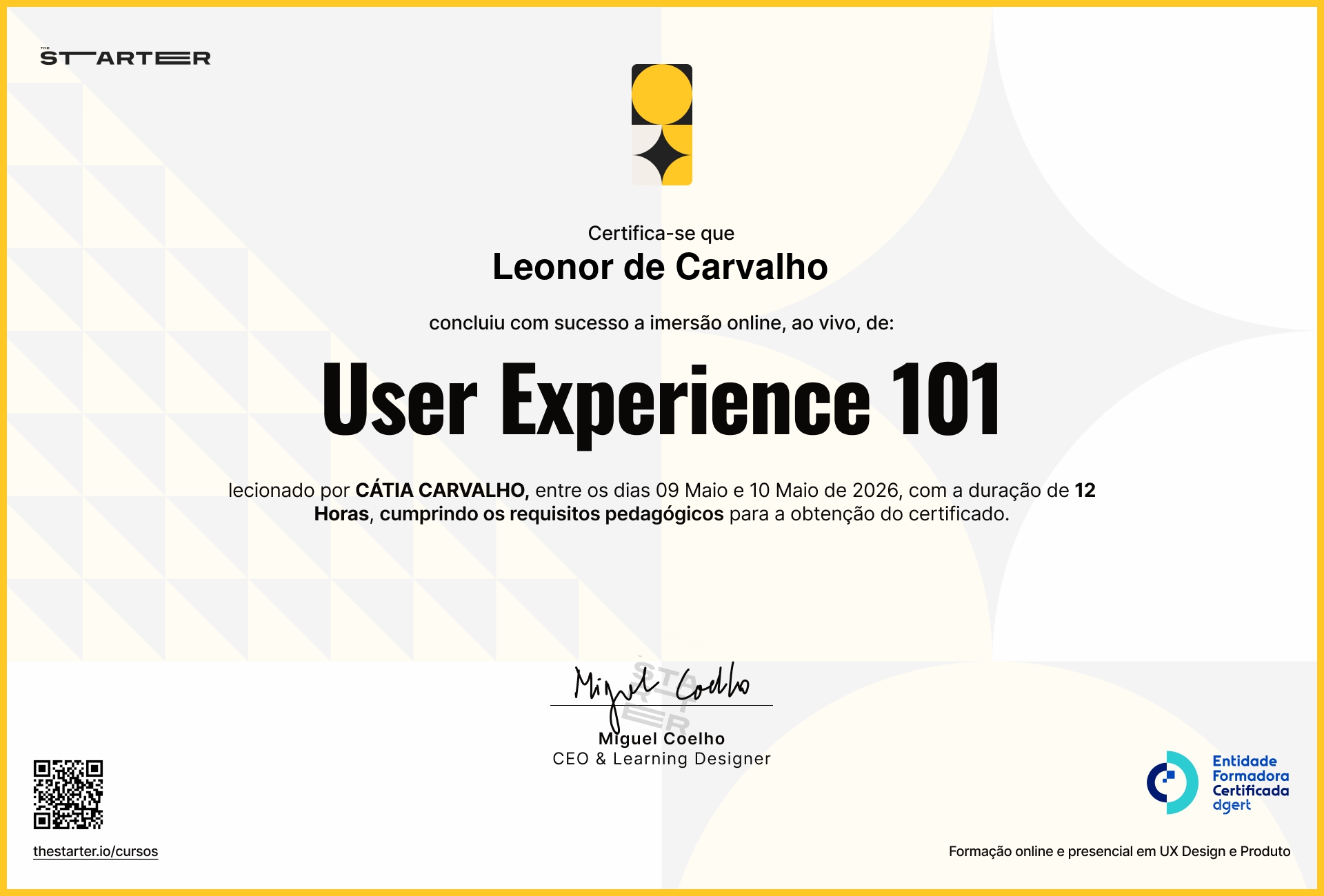 Certificado de Conclusão de Curso Badge